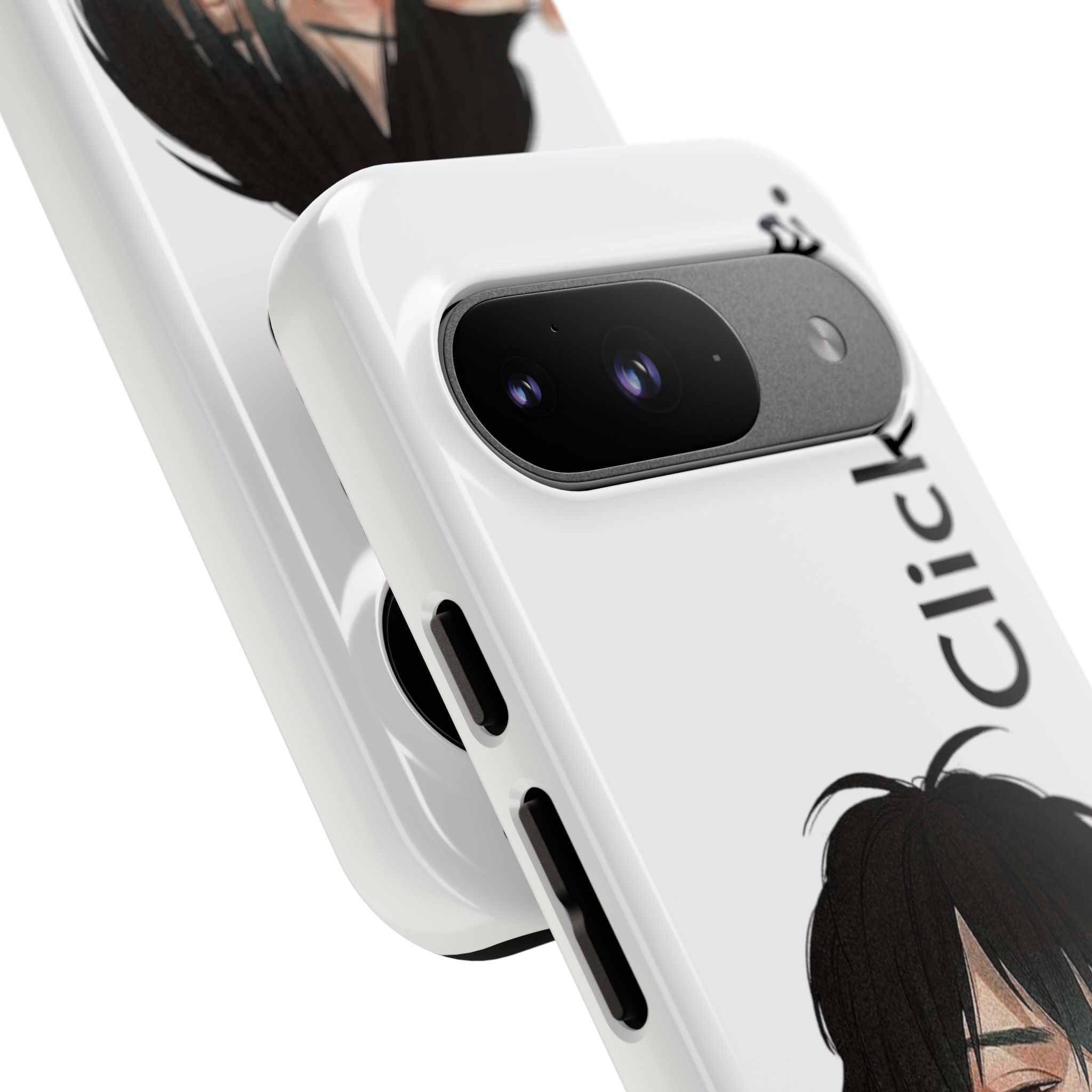 Edgy Anime Rebel Character - Tough Phone Case by
