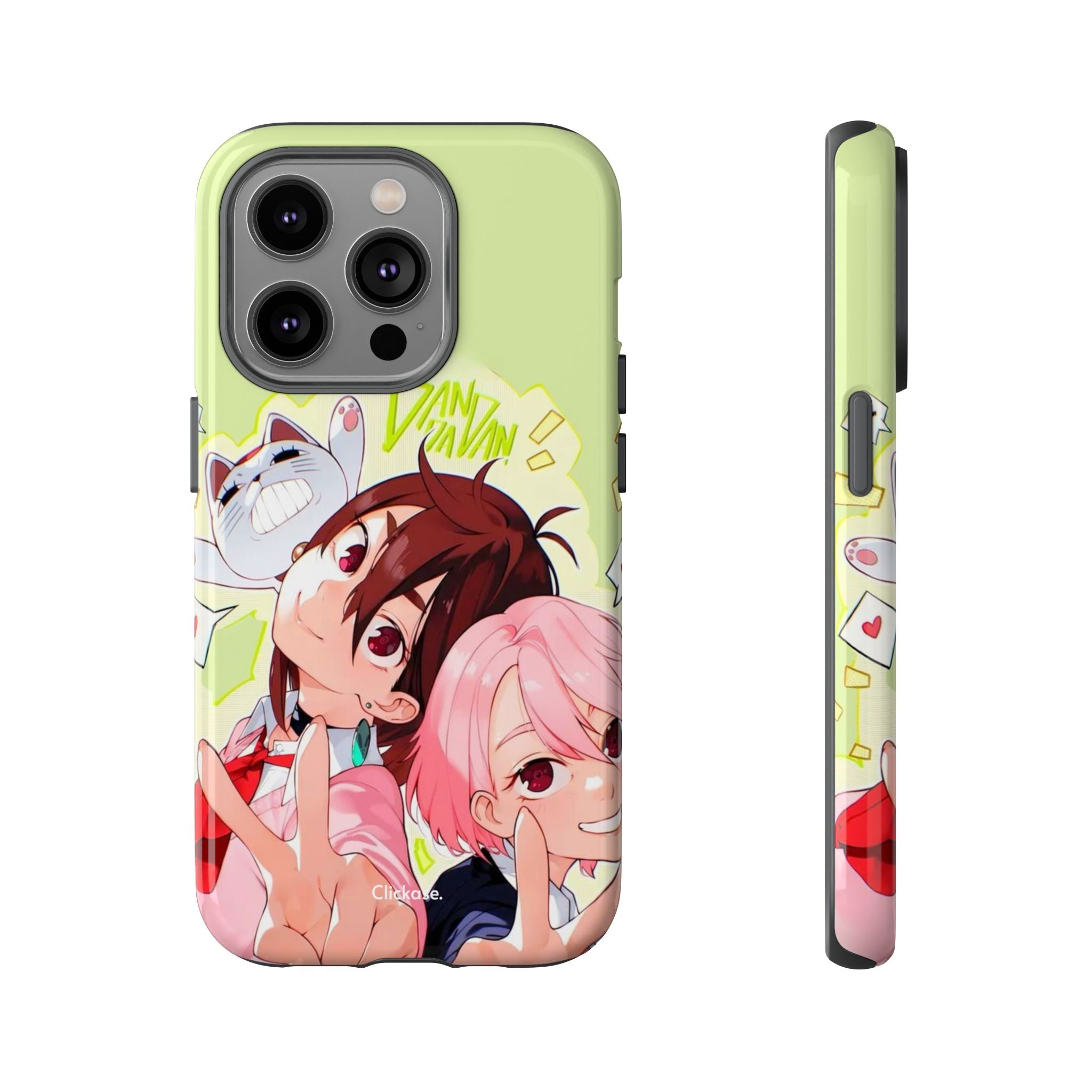 Momo & Aira - Dan Da Dan Tough Phone CasePhone CaseClickase®Momo & Aira
