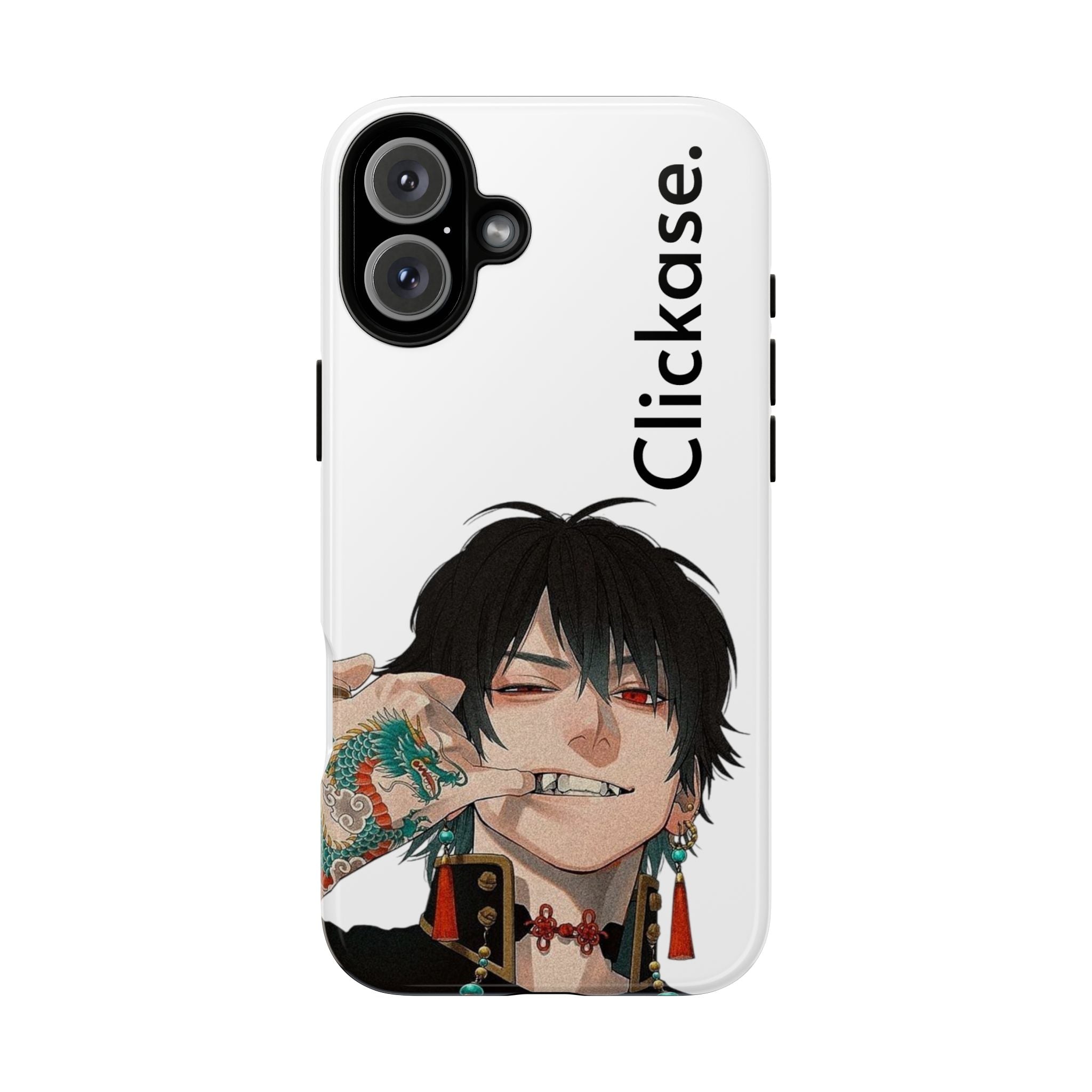 Edgy Anime Rebel Character - Tough Phone Case by