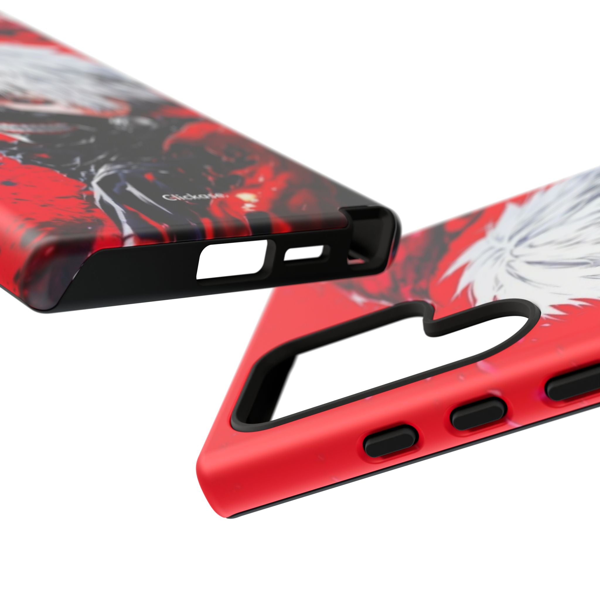 Ken Kaneki anime tough phone case with vibrant 3D wrap and durable impact-resistant design