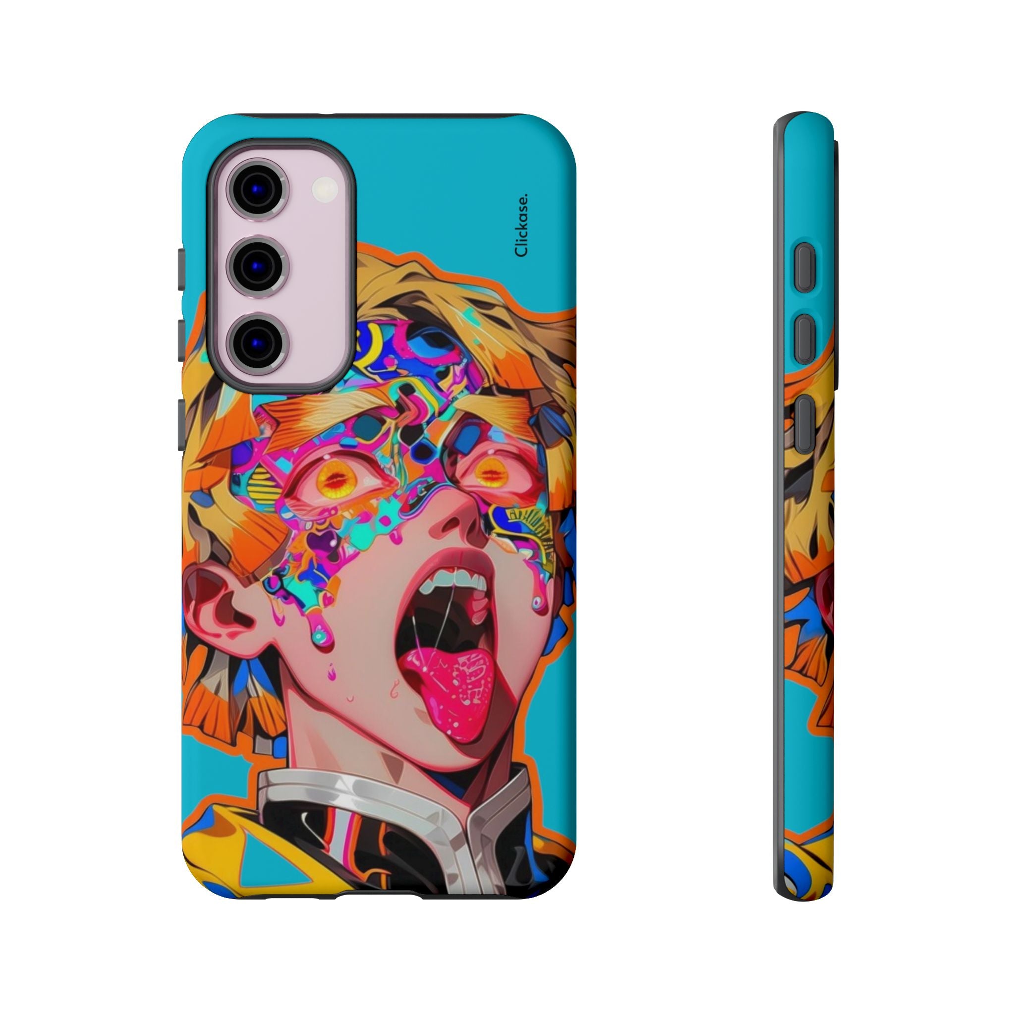 Zenitsu Agatsuma – Neon Thunder Pop Art Tough Phone Case by