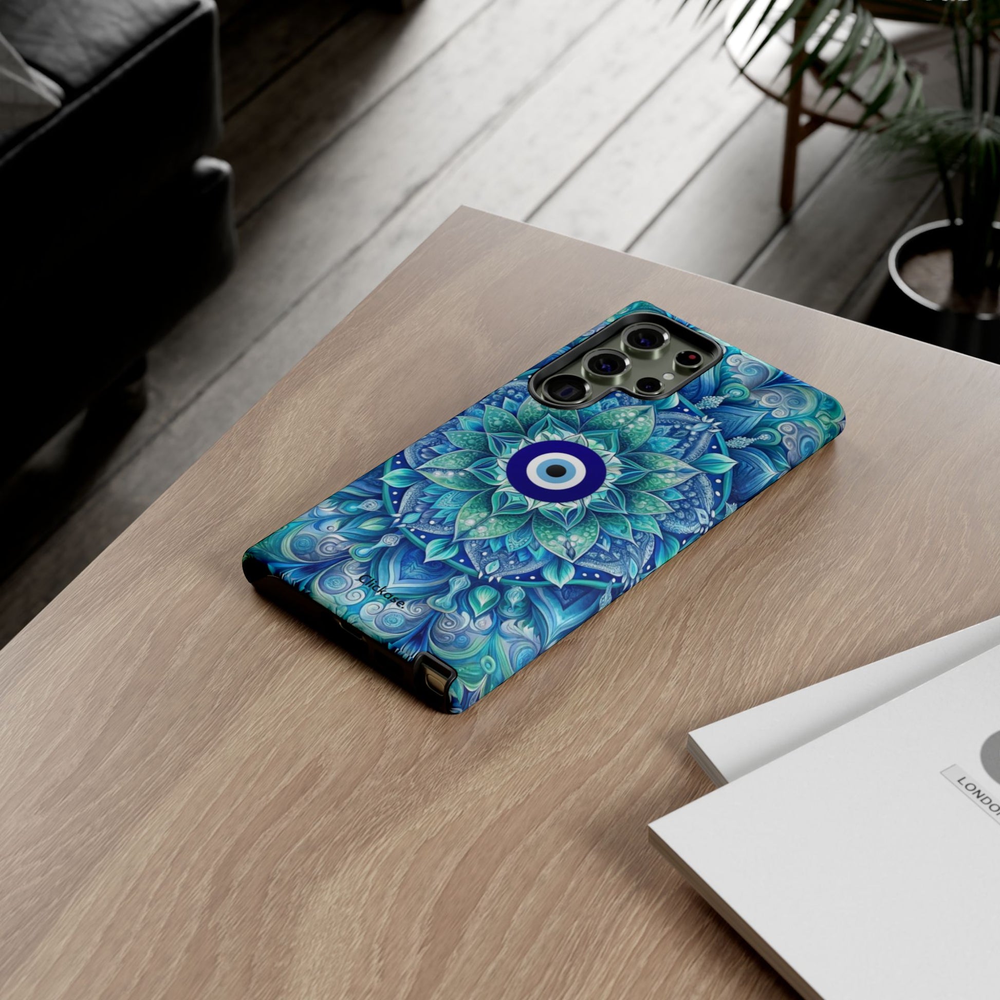 Mandala Design Blue Eye Pattern Tough Phone Case by
