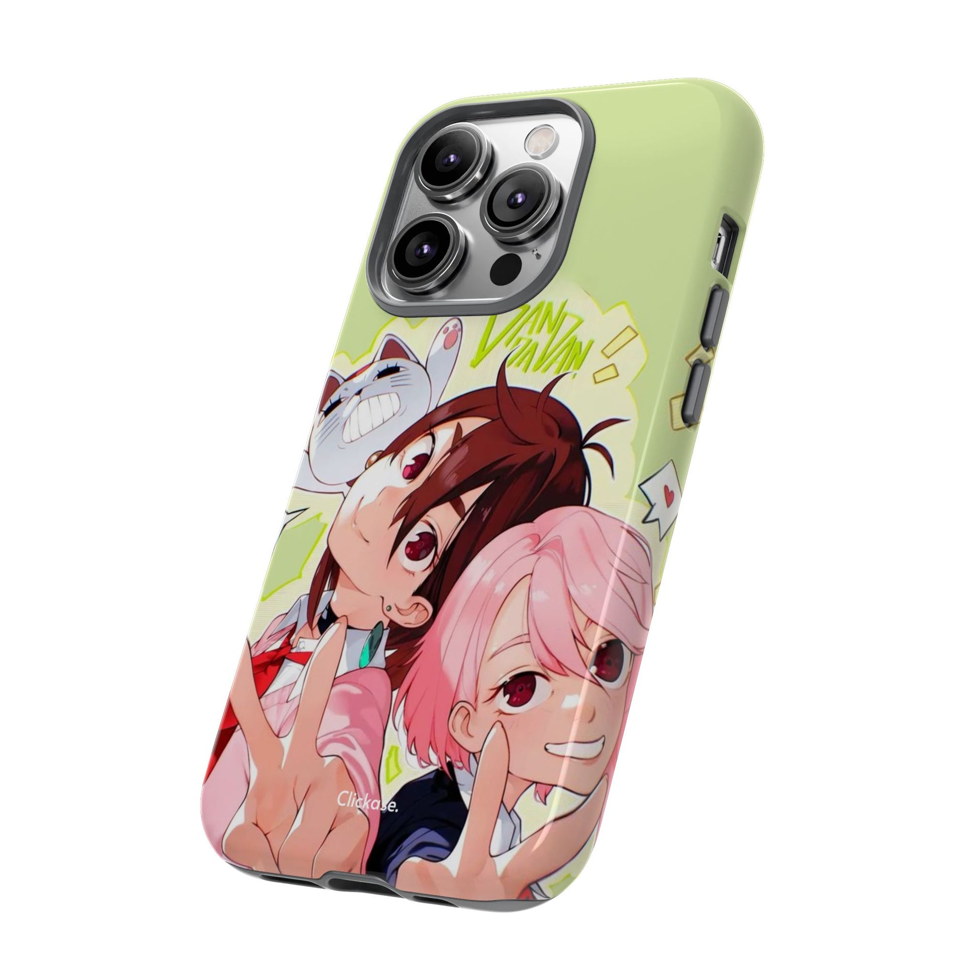 Momo & Aira - Dan Da Dan Tough Phone CasePhone CaseClickase®Momo & Aira