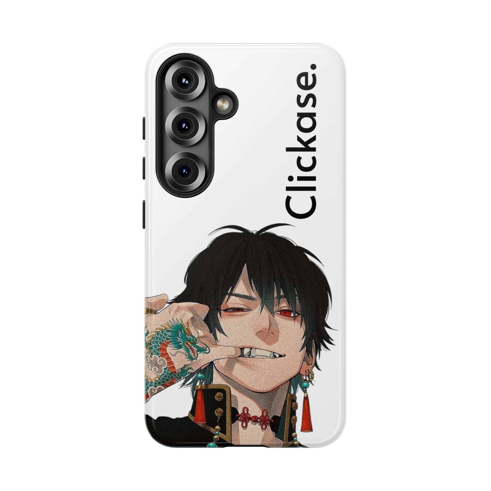 Edgy Anime Rebel Character - Tough Phone Case by