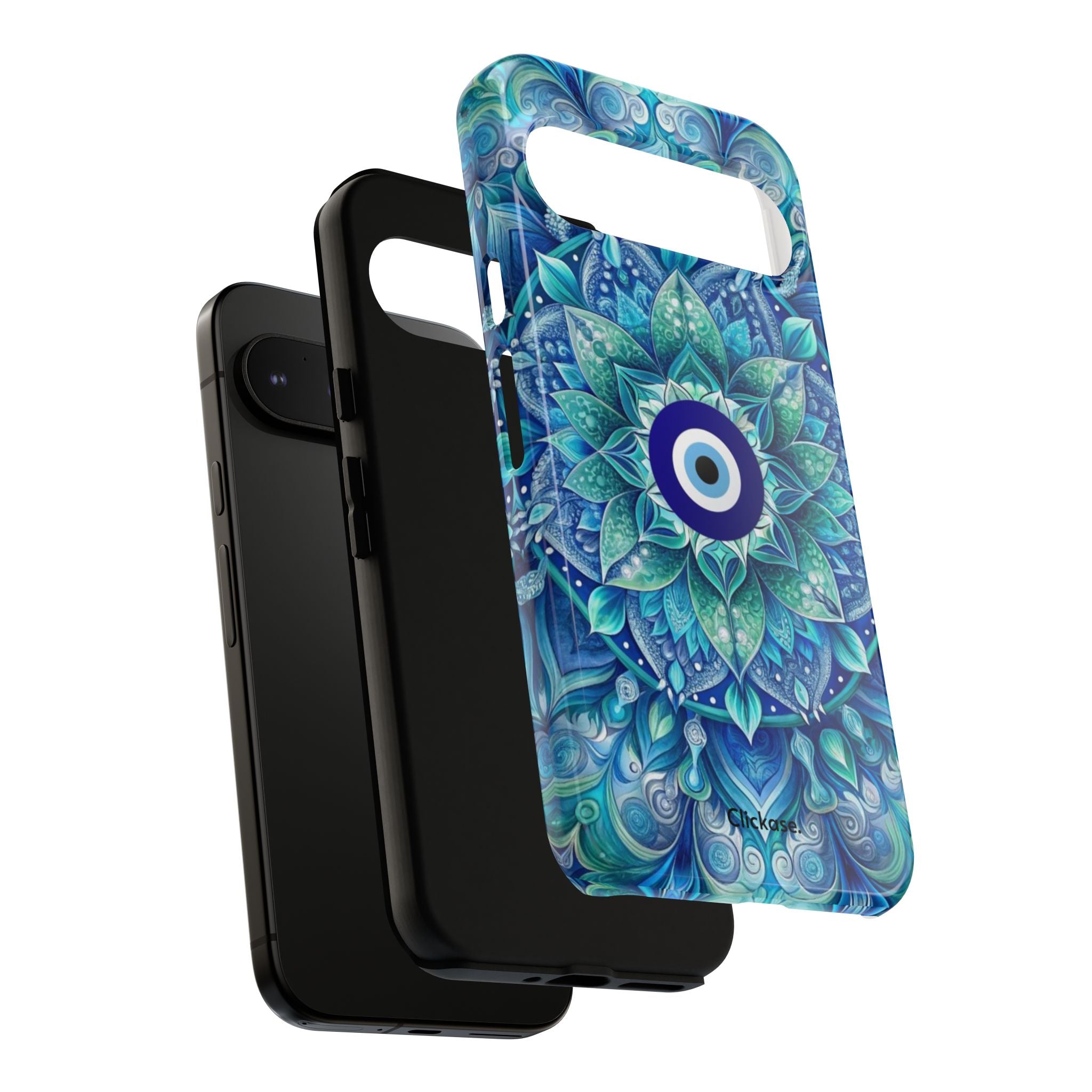 Mandala Design Blue Eye Pattern Tough Phone Case by