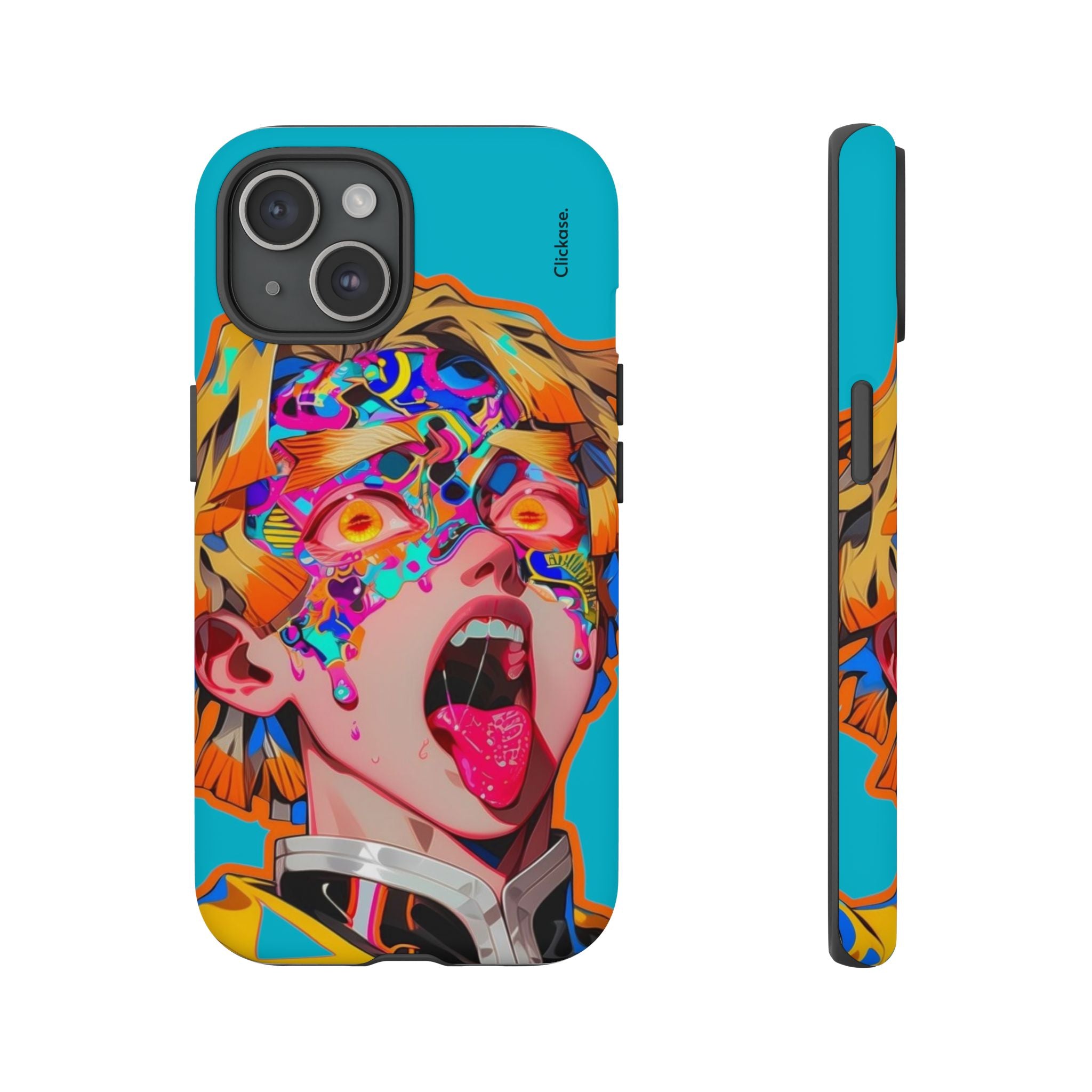Zenitsu Agatsuma – Neon Thunder Pop Art Tough Phone Case by