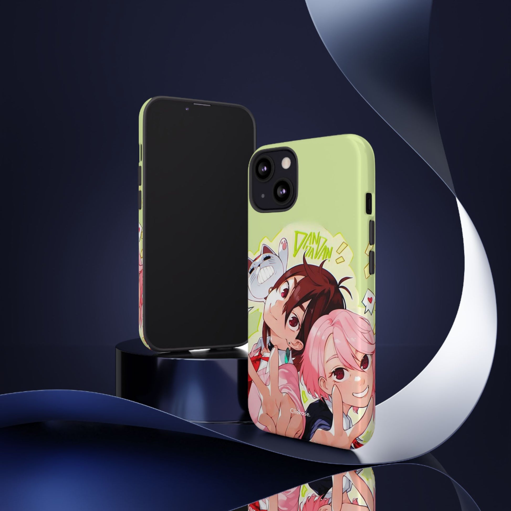 Momo & Aira - Dan Da Dan Tough Phone CasePhone CaseClickase®Momo & Aira