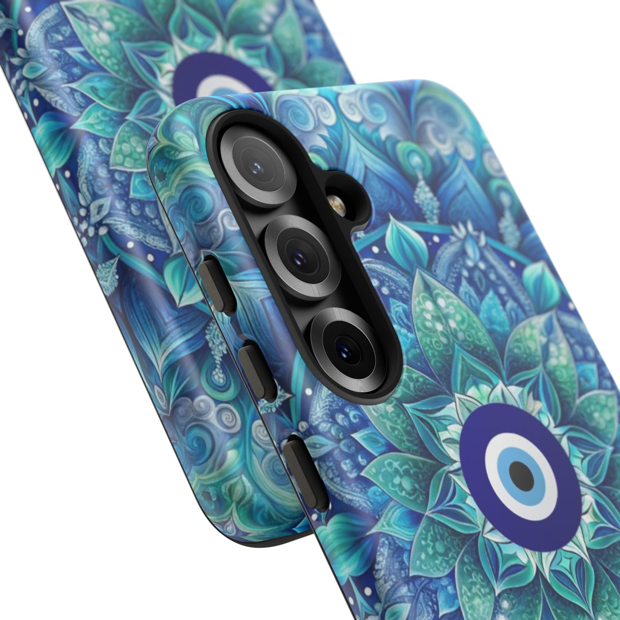 Mandala Design Blue Eye Pattern Tough Phone Case by