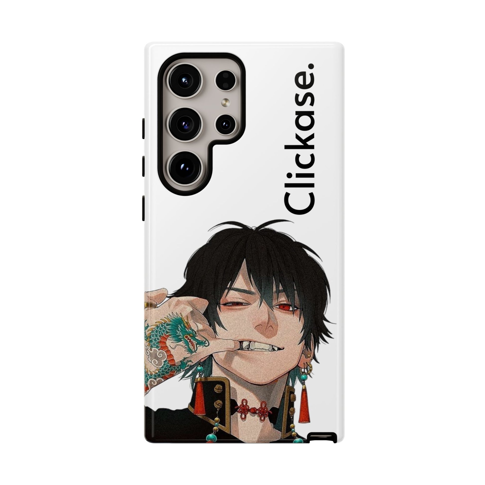 Edgy Anime Rebel Character - Tough Phone Case by