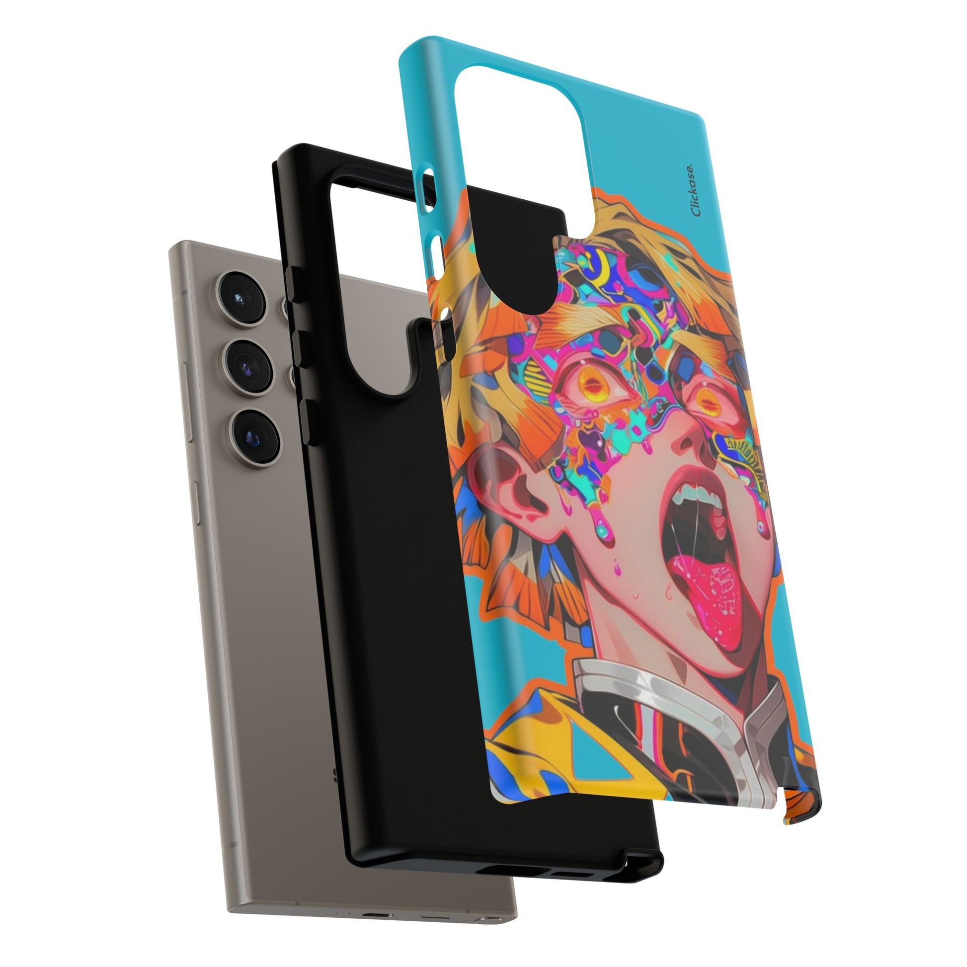 Zenitsu Agatsuma – Neon Thunder Pop Art Tough Phone Case by