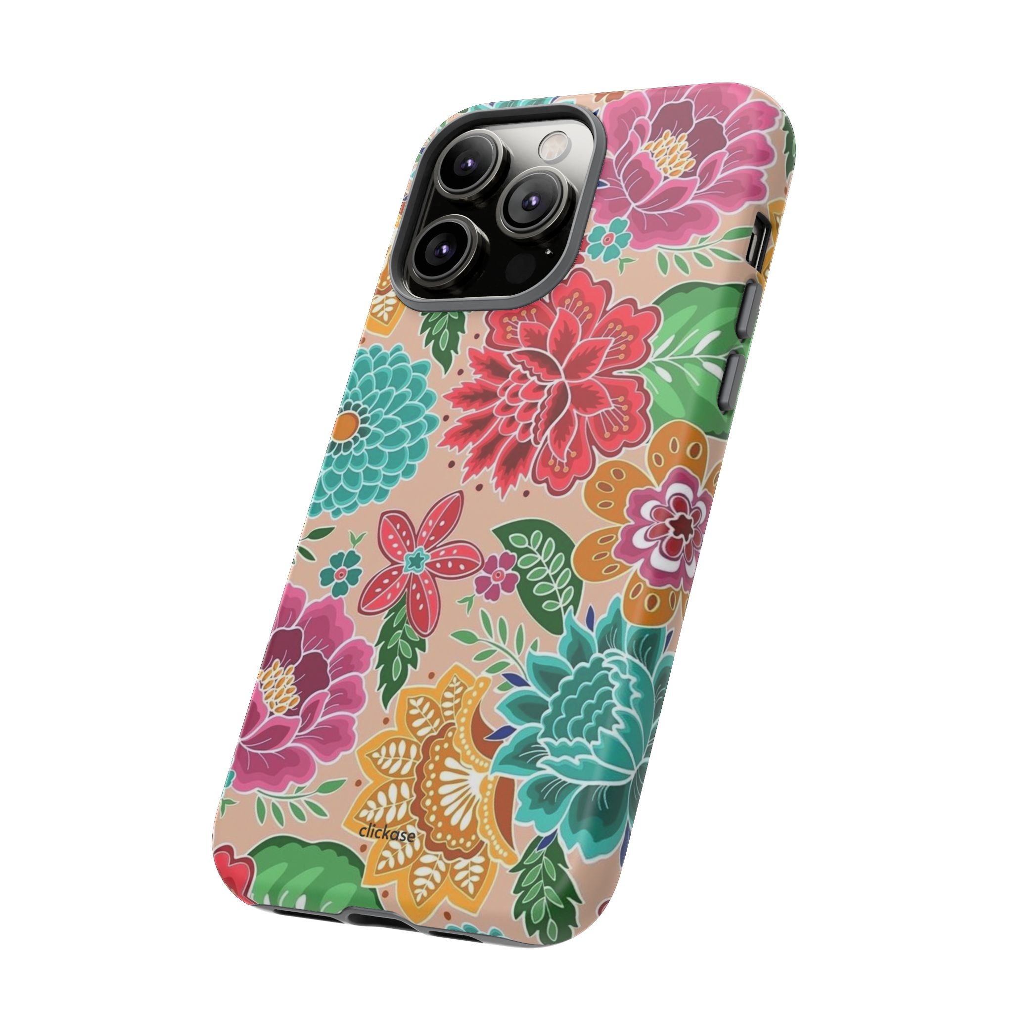 Cute Floral Design Tough Phone Case by
