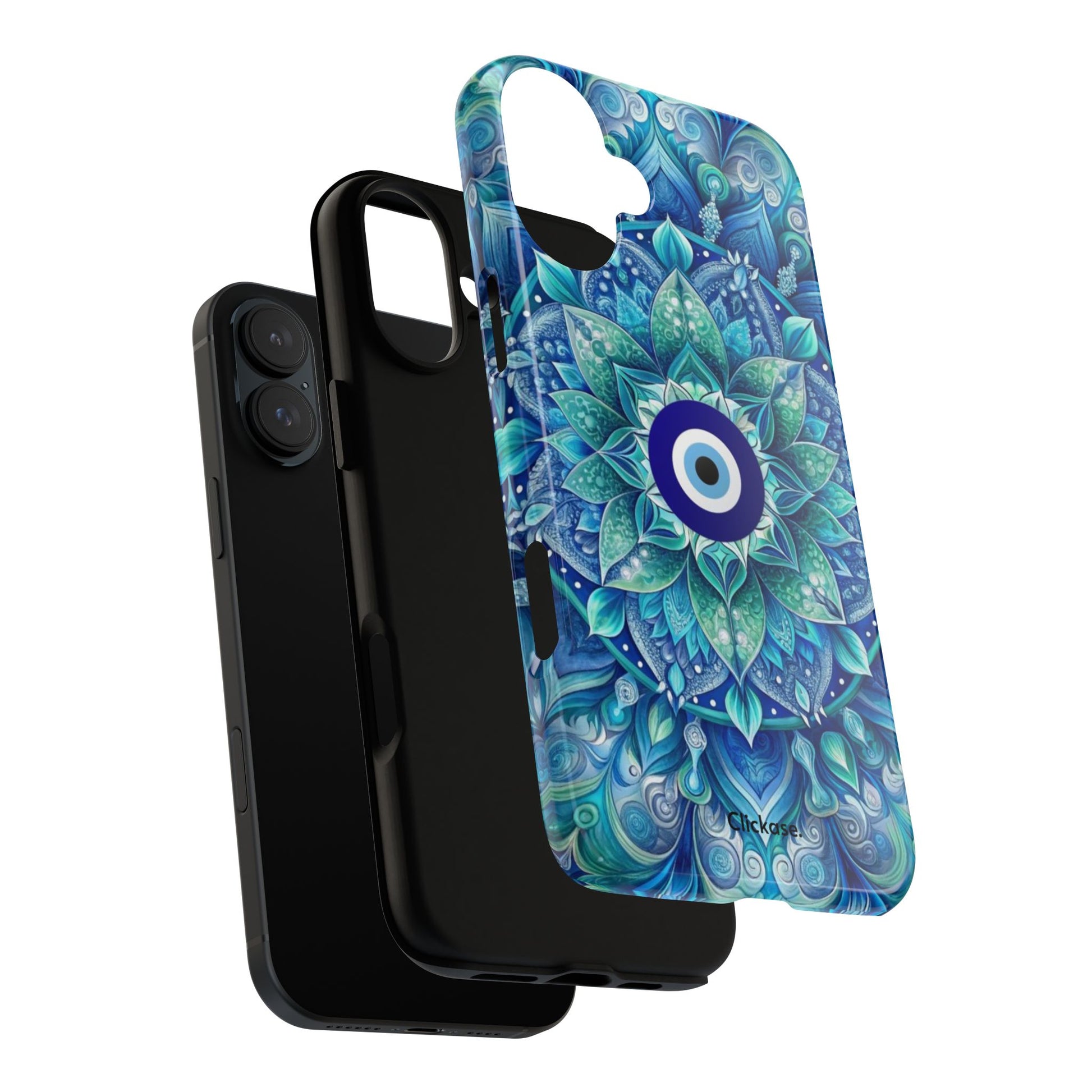 Mandala Design Blue Eye Pattern Tough Phone Case by