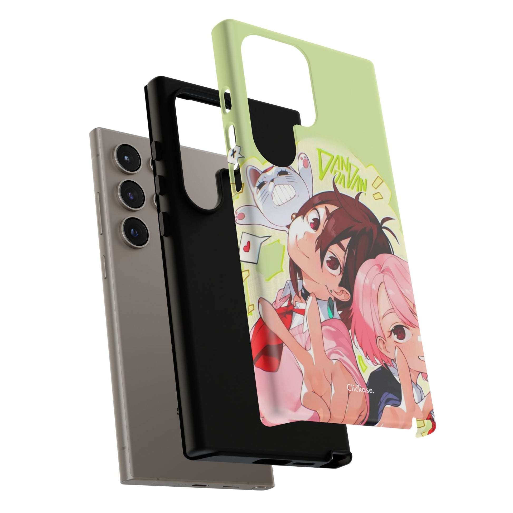 Momo & Aira - Dan Da Dan Tough Phone CasePhone CaseClickase®Momo & Aira