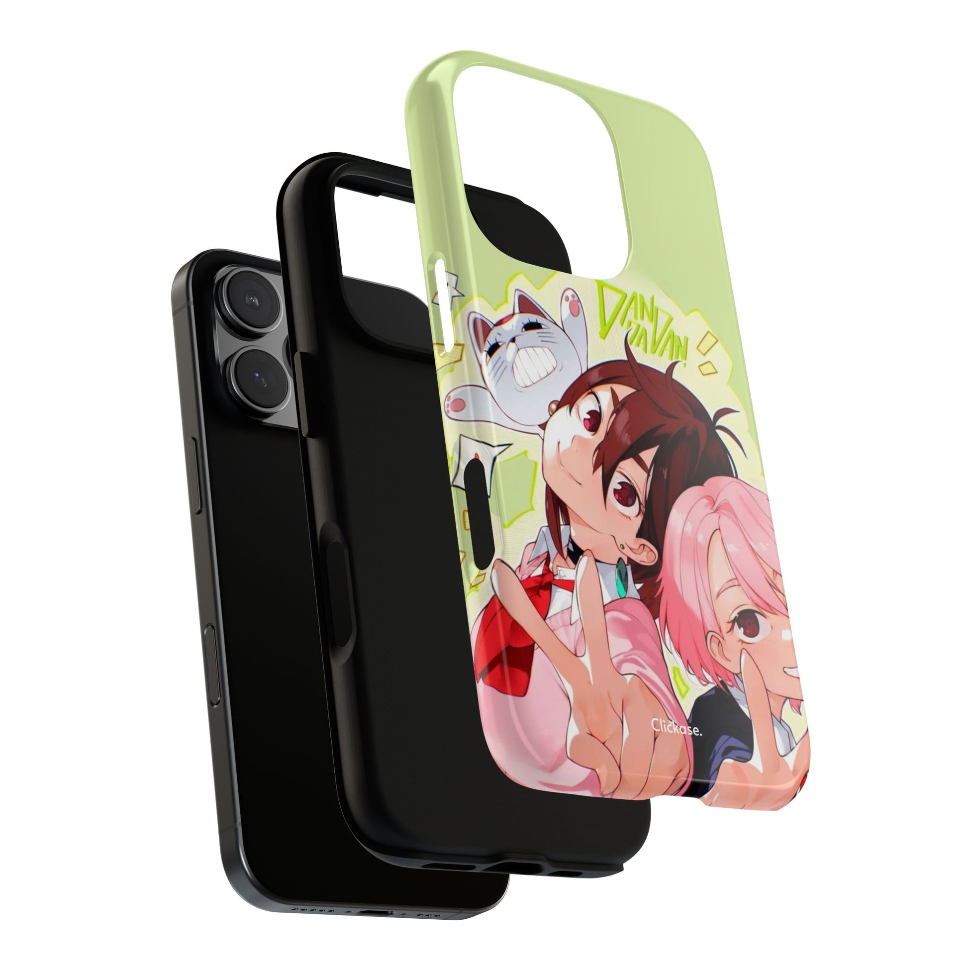 Momo & Aira - Dan Da Dan Tough Phone CasePhone CaseClickase®Momo & Aira