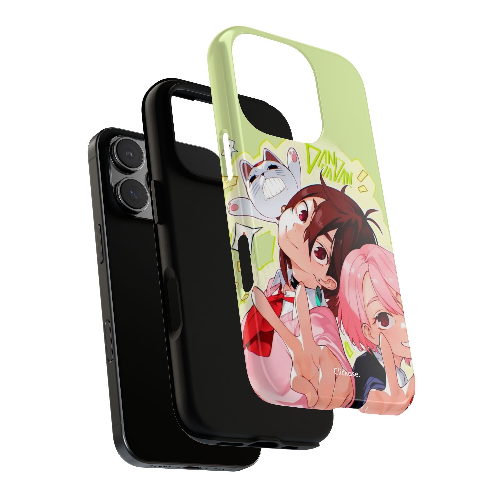 Momo & Aira - Dan Da Dan Tough Phone CasePhone CaseClickase®Momo & Aira