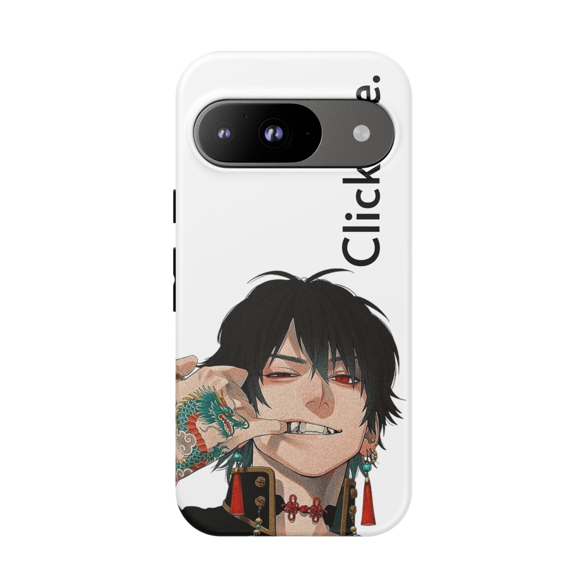 Edgy Anime Rebel Character - Tough Phone Case by