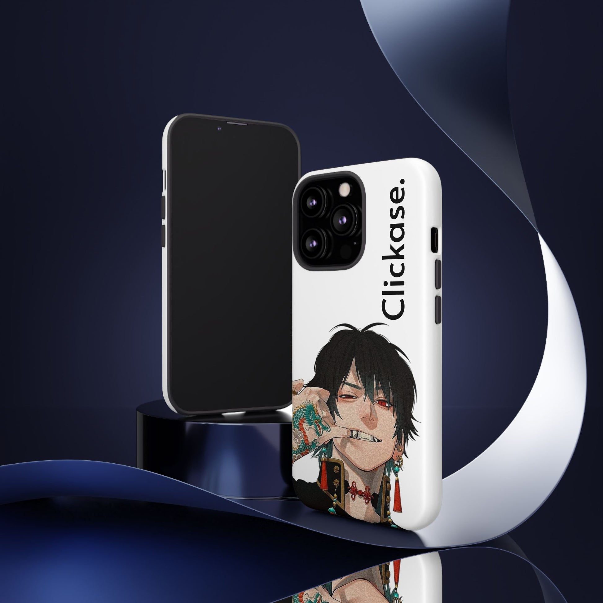 Edgy Anime Rebel Character - Tough Phone Case by
