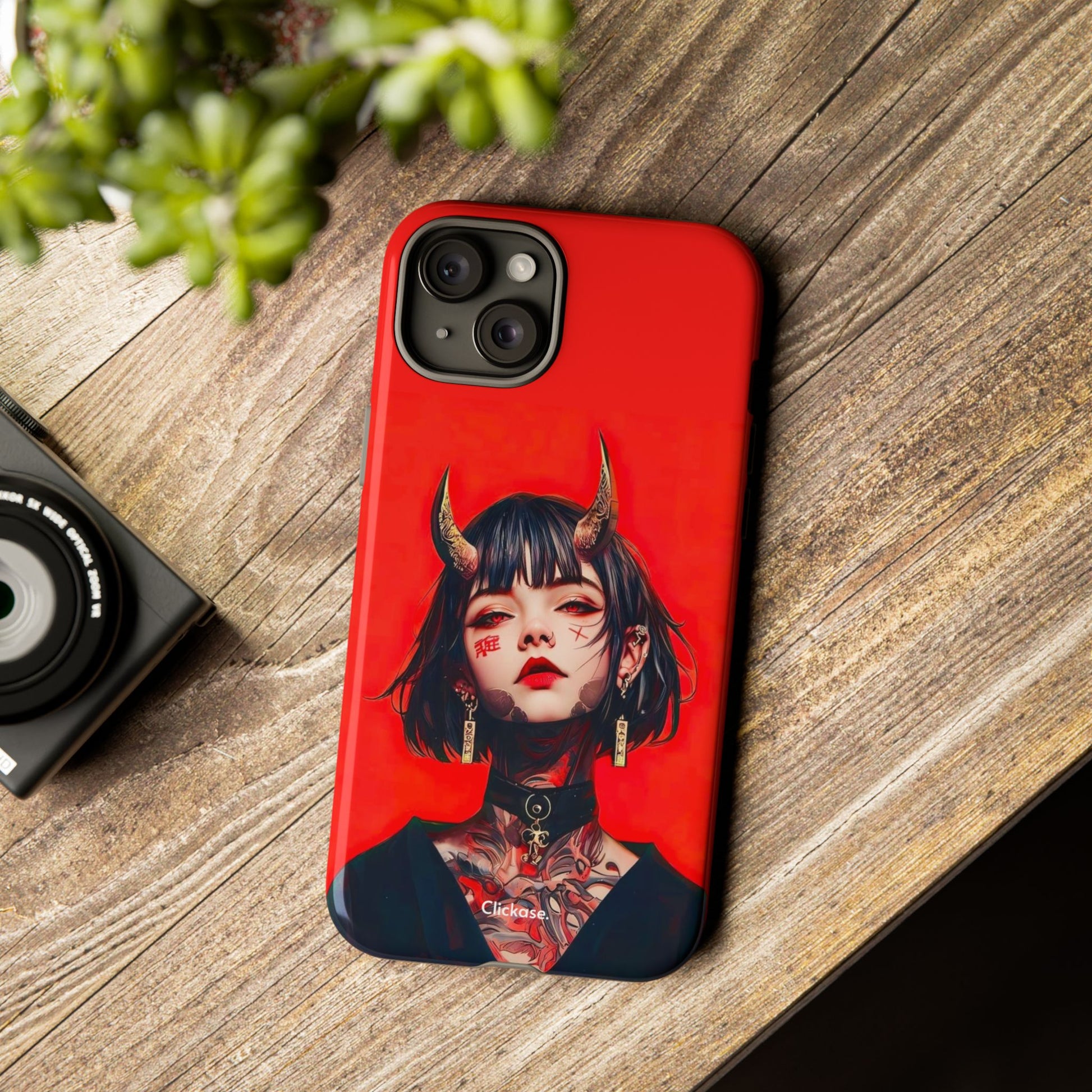 Stylish Phone Case with Edgy Design, Unique Phone Cover, Gothic Aesthetic Accessories, Trendy Cell Phone Case, Perfect Gift for Teens by