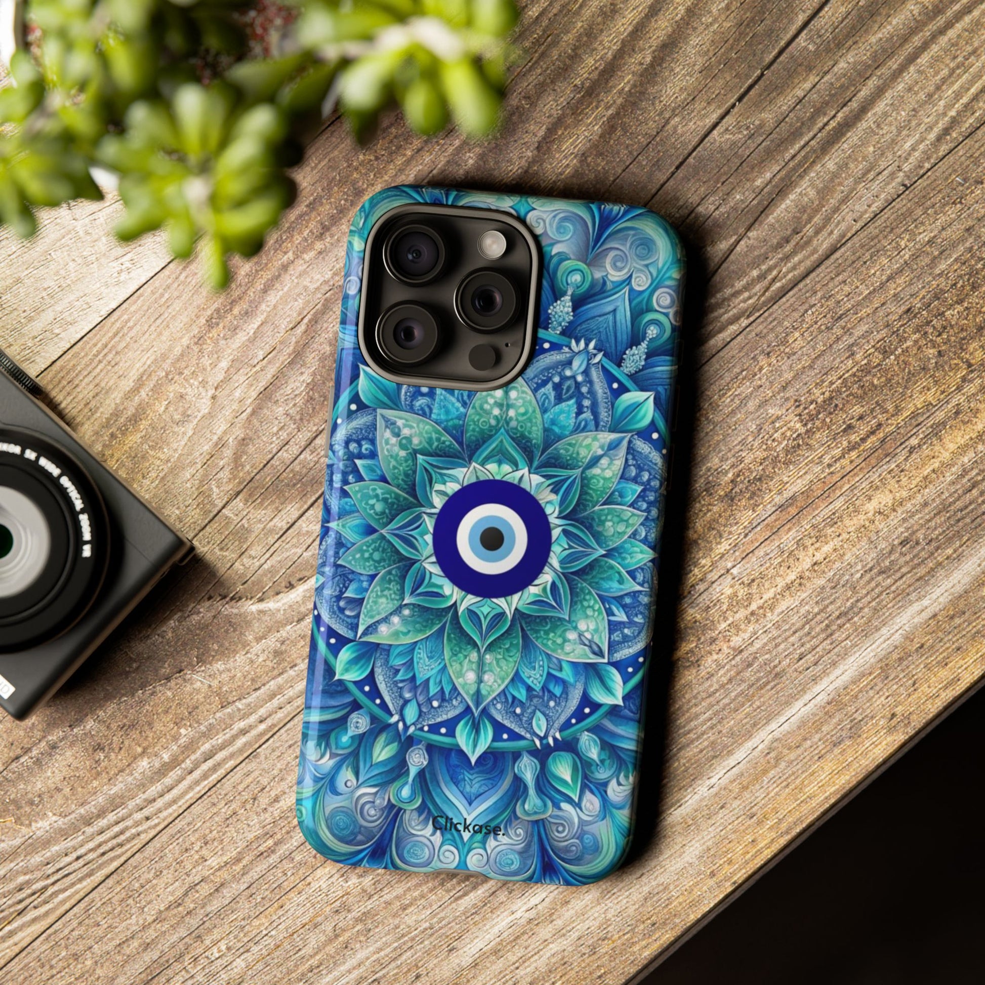 Mandala Design Blue Eye Pattern Tough Phone Case by