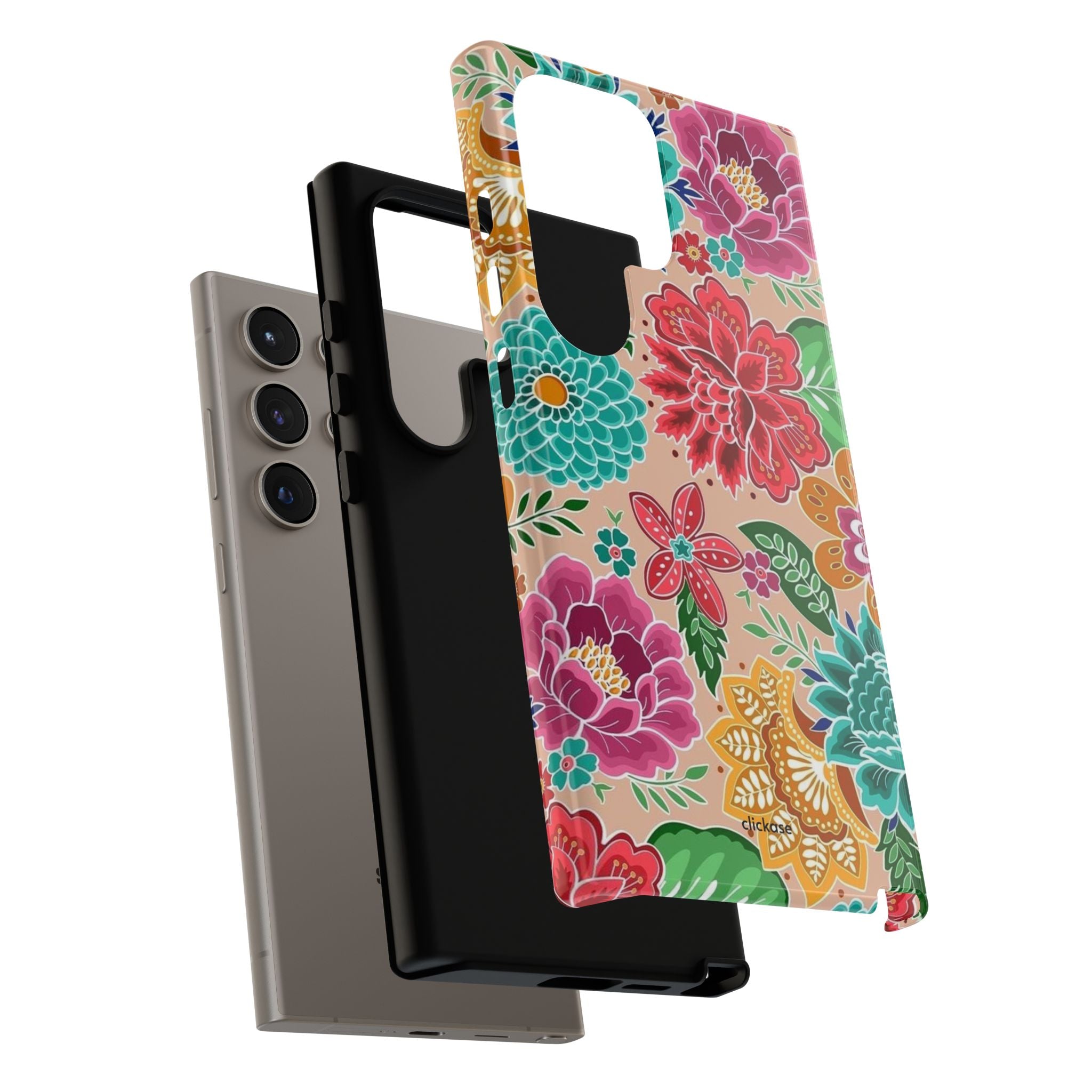 Cute Floral Design Tough Phone Case by