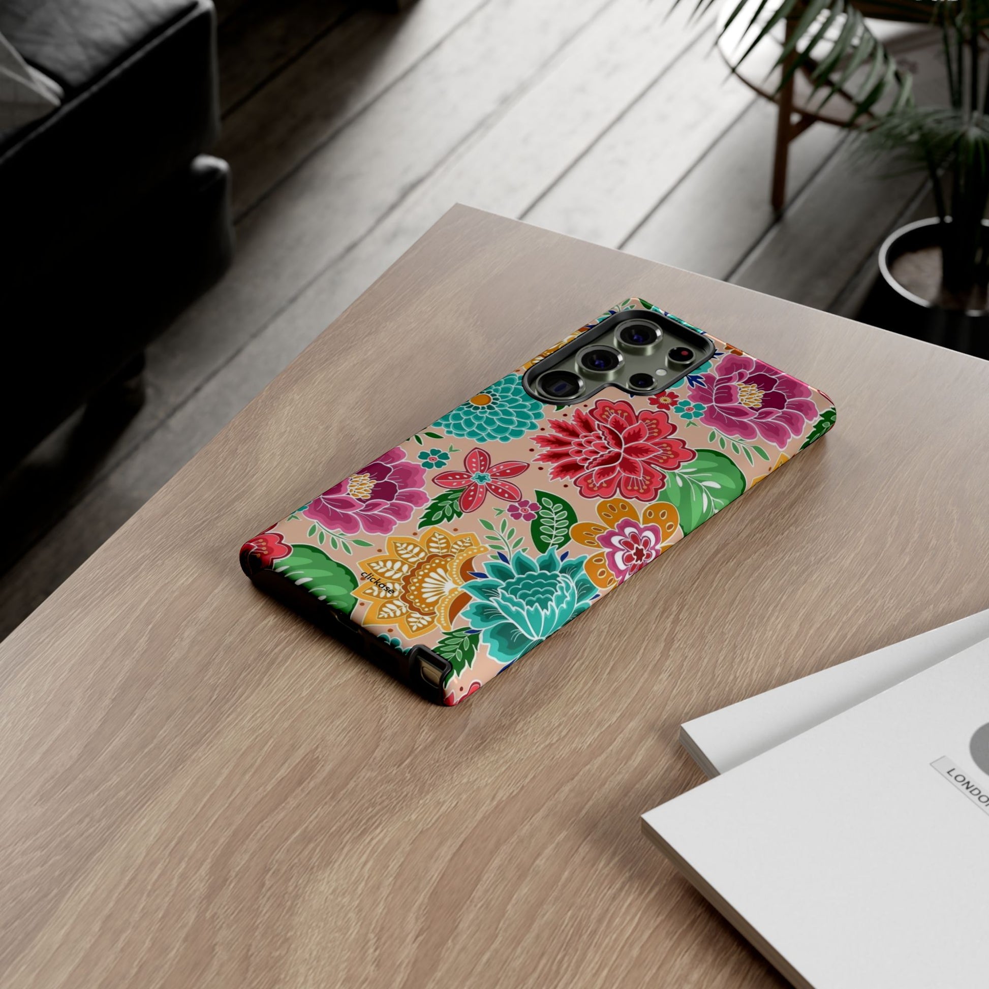 Cute Floral Design Tough Phone Case by