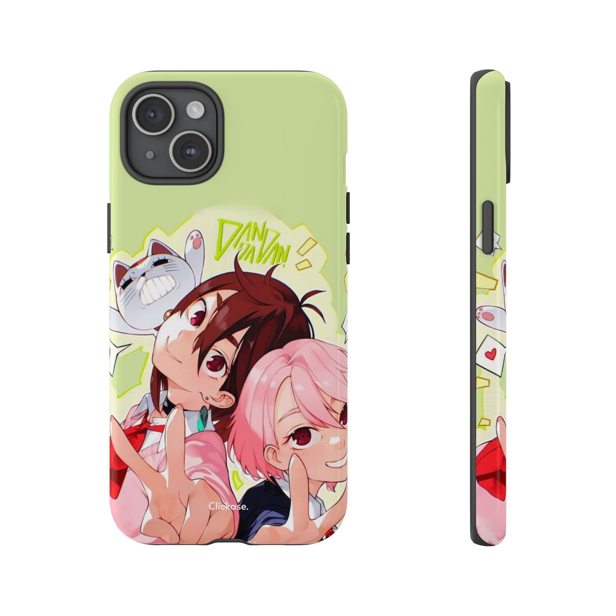 Momo & Aira - Dan Da Dan Tough Phone CasePhone CaseClickase®Momo & Aira
