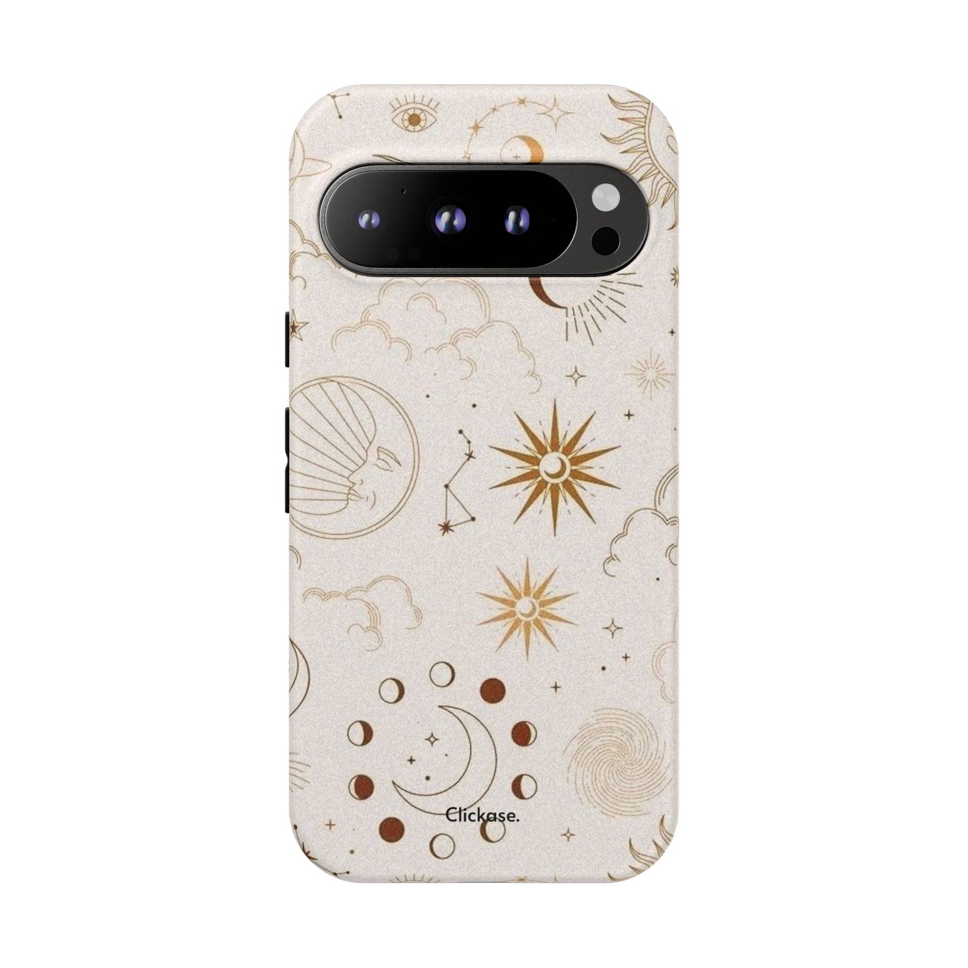 Astrology Celestial Moon and Star Pattern Tough Phone Case by