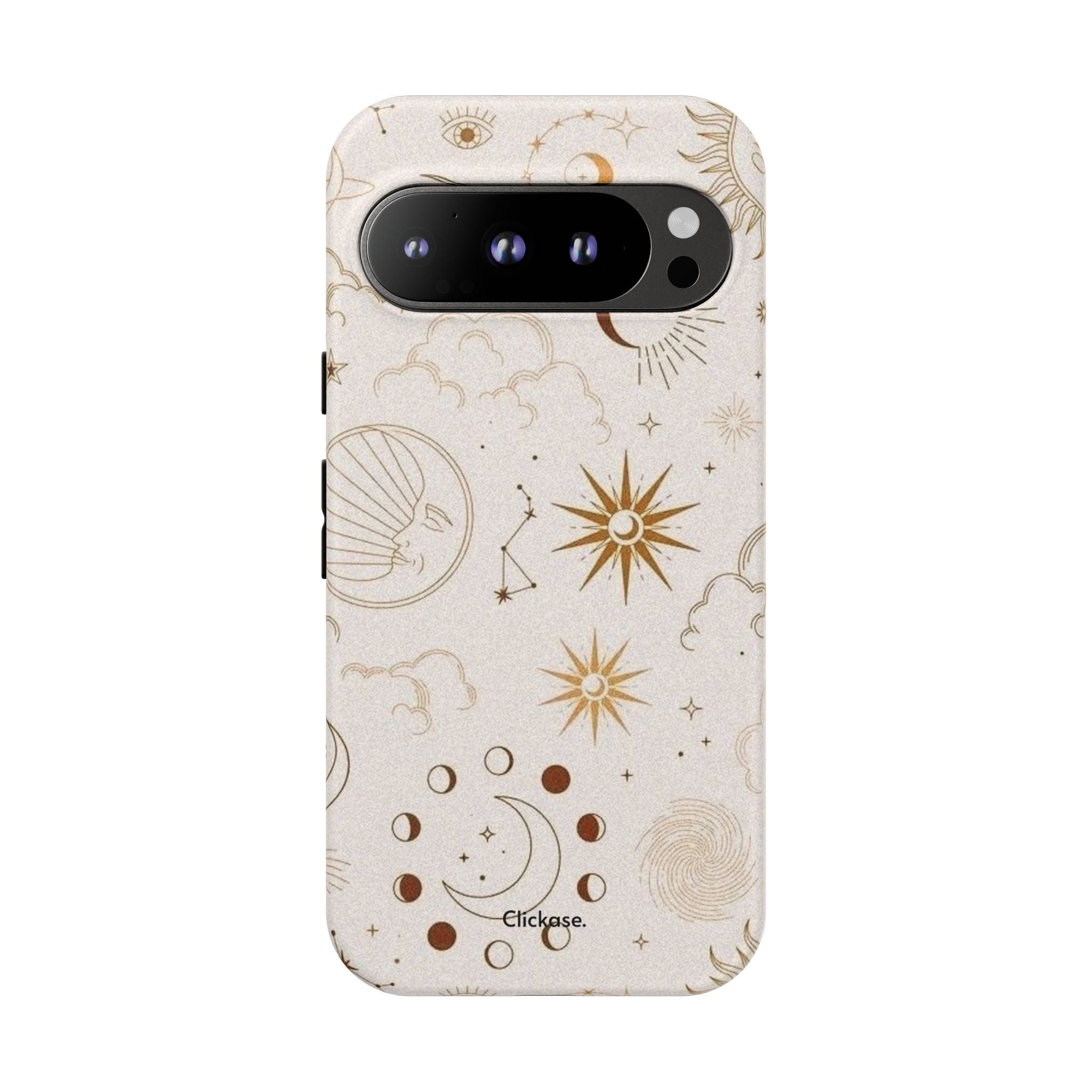 Astrology Celestial Moon and Star Pattern Tough Phone Case by