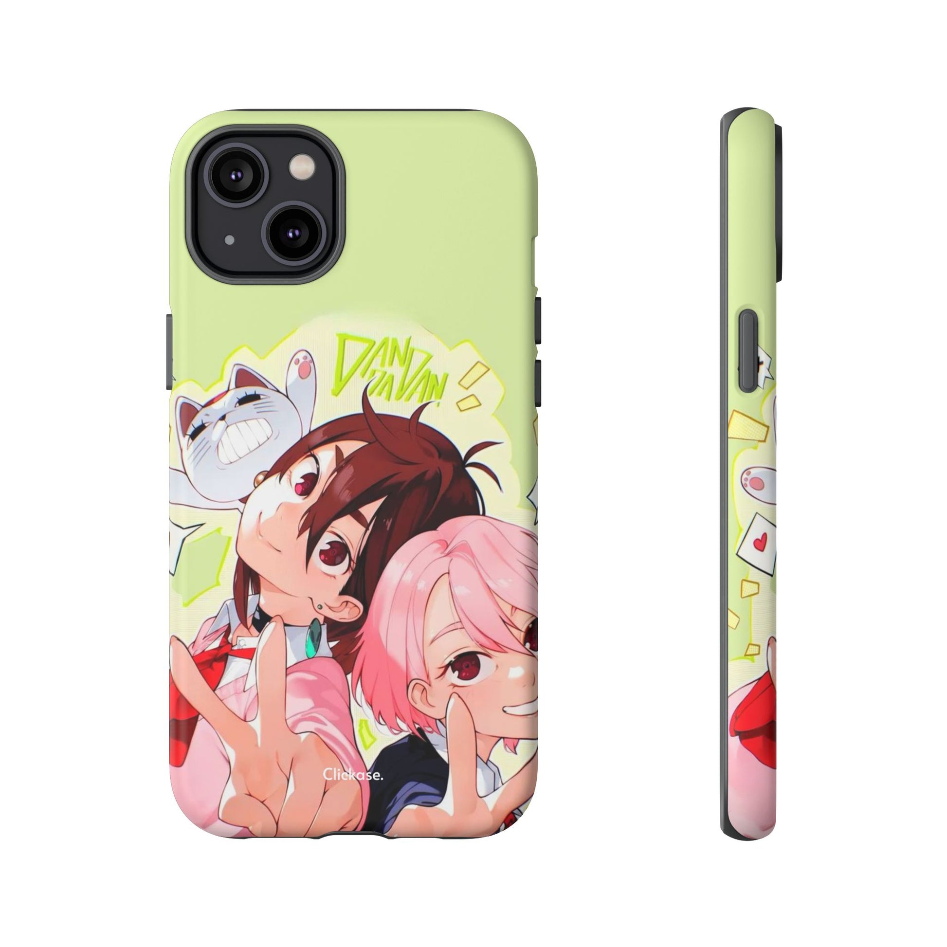 Momo & Aira - Dan Da Dan Tough Phone CasePhone CaseClickase®Momo & Aira