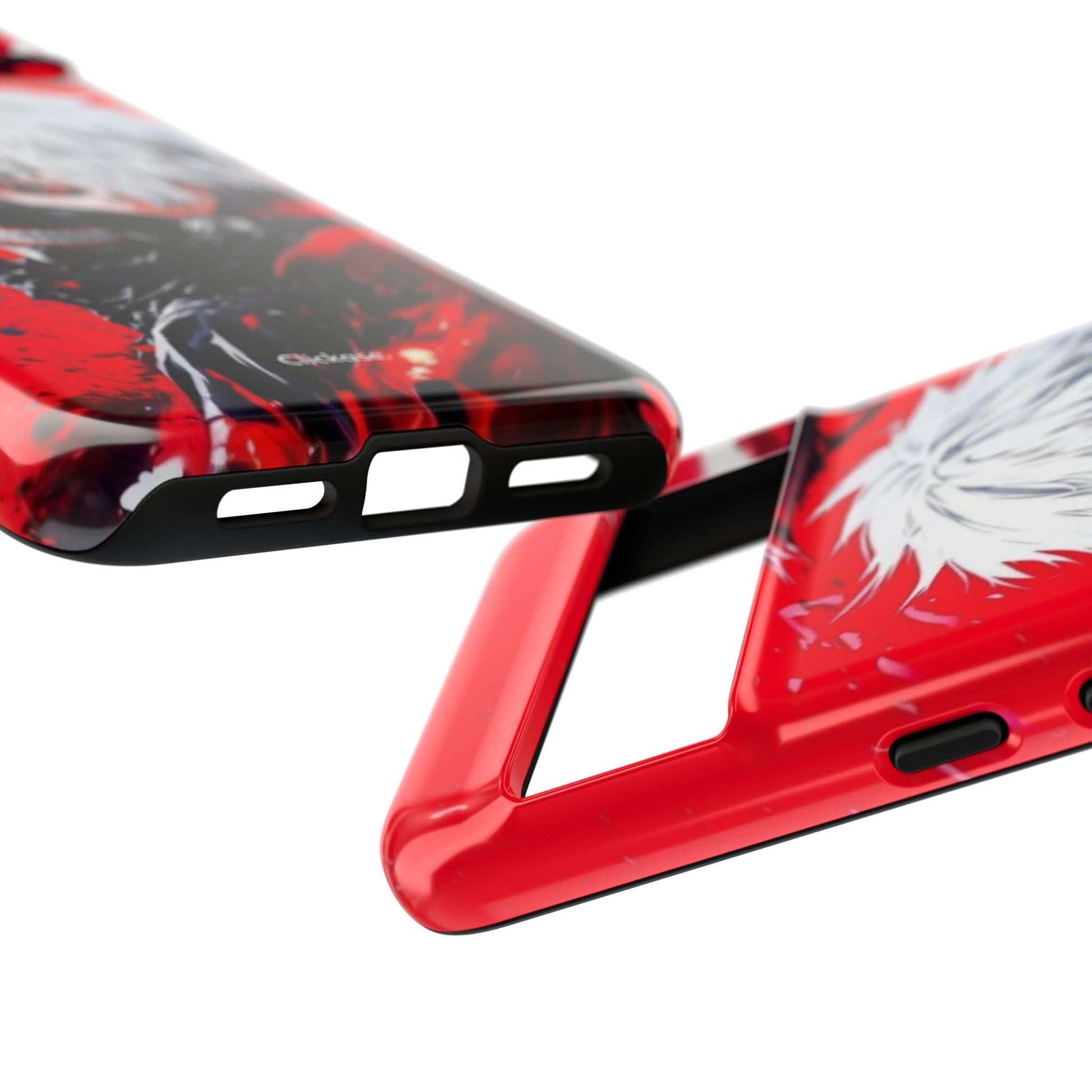 Ken Kaneki anime-themed tough phone case with vibrant 3D wrap and durable impact-resistant design