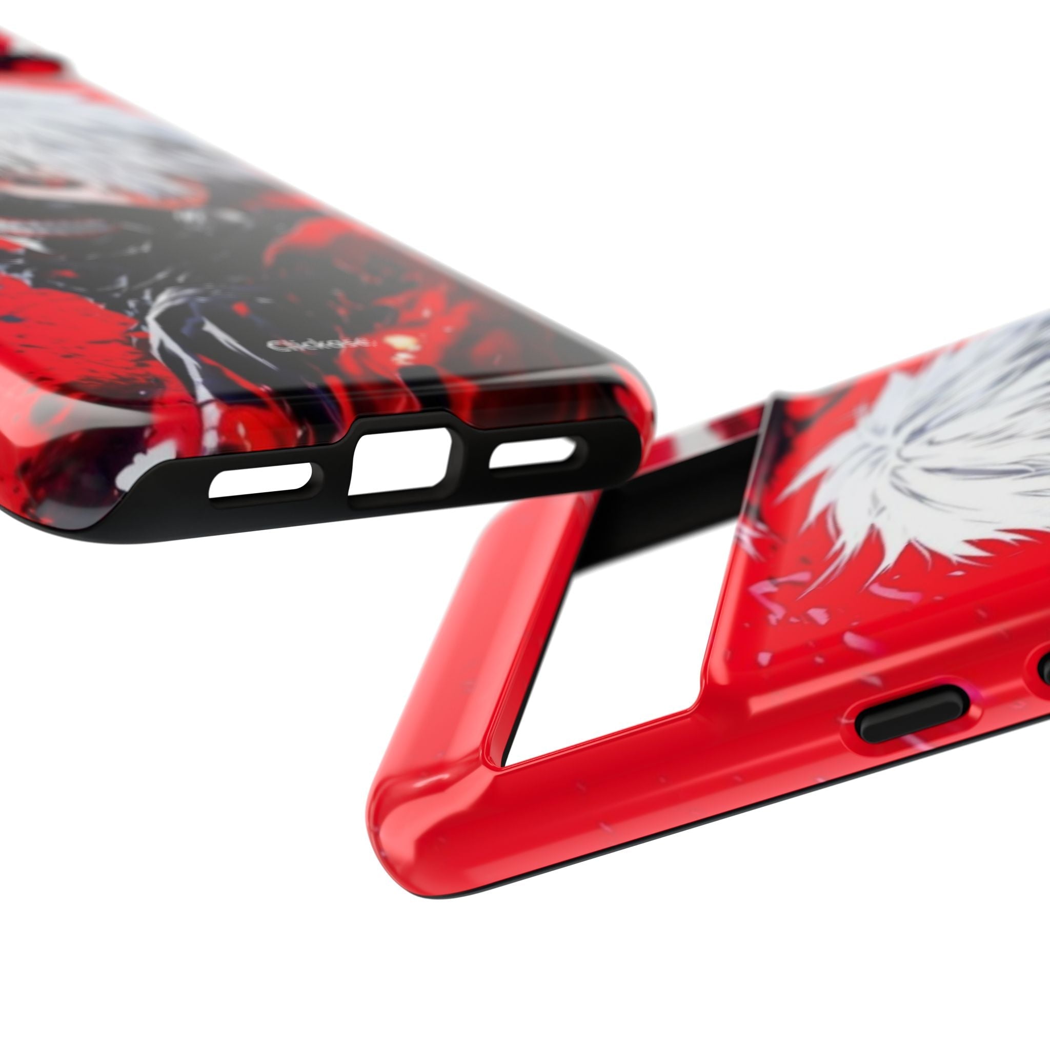 Ken Kaneki anime-themed tough phone case with vibrant 3D wrap and durable impact-resistant design