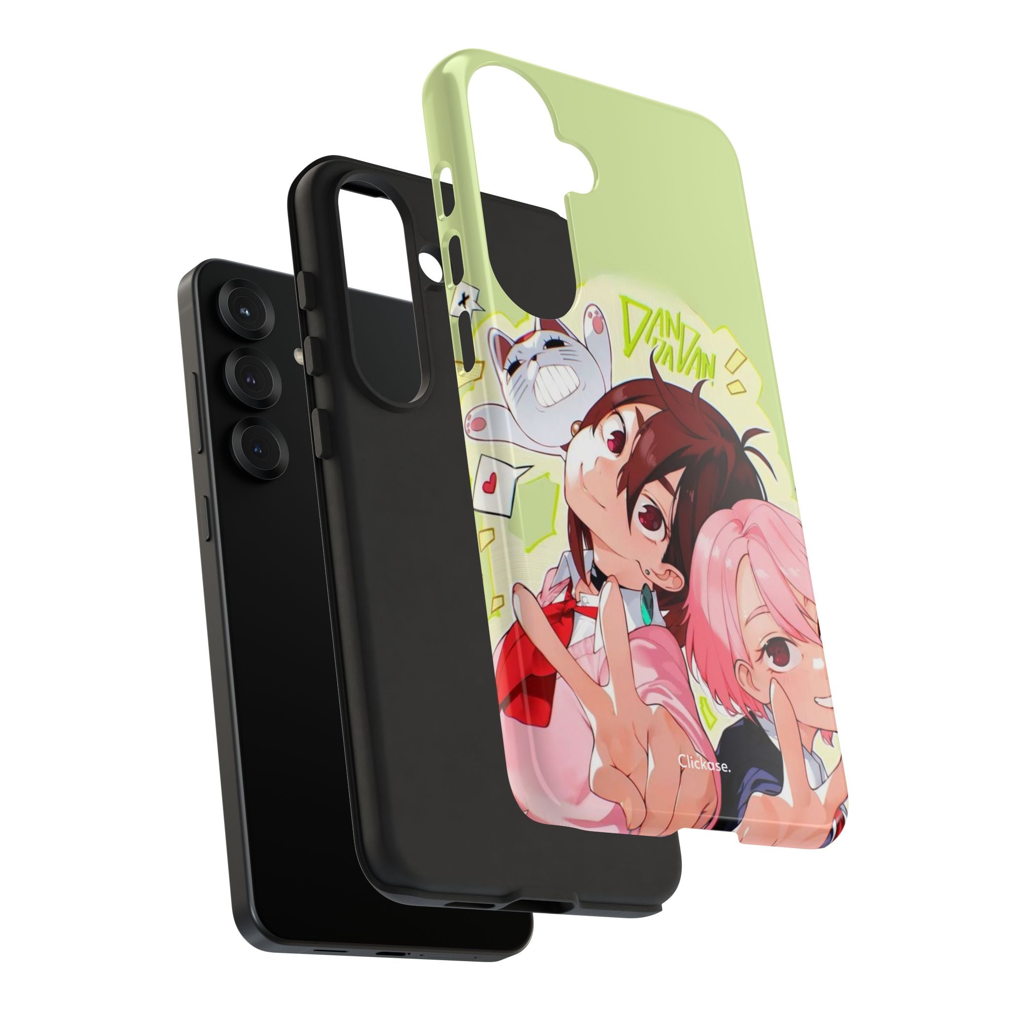 Momo & Aira - Dan Da Dan Tough Phone CasePhone CaseClickase®Momo & Aira