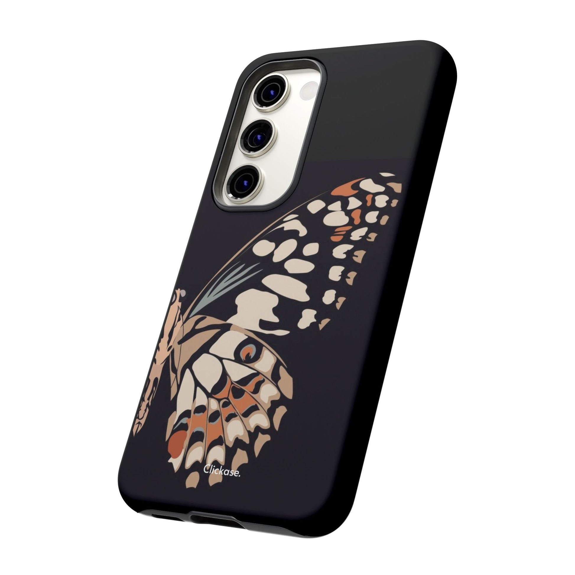 Butterfly Black Tough Phone Case by