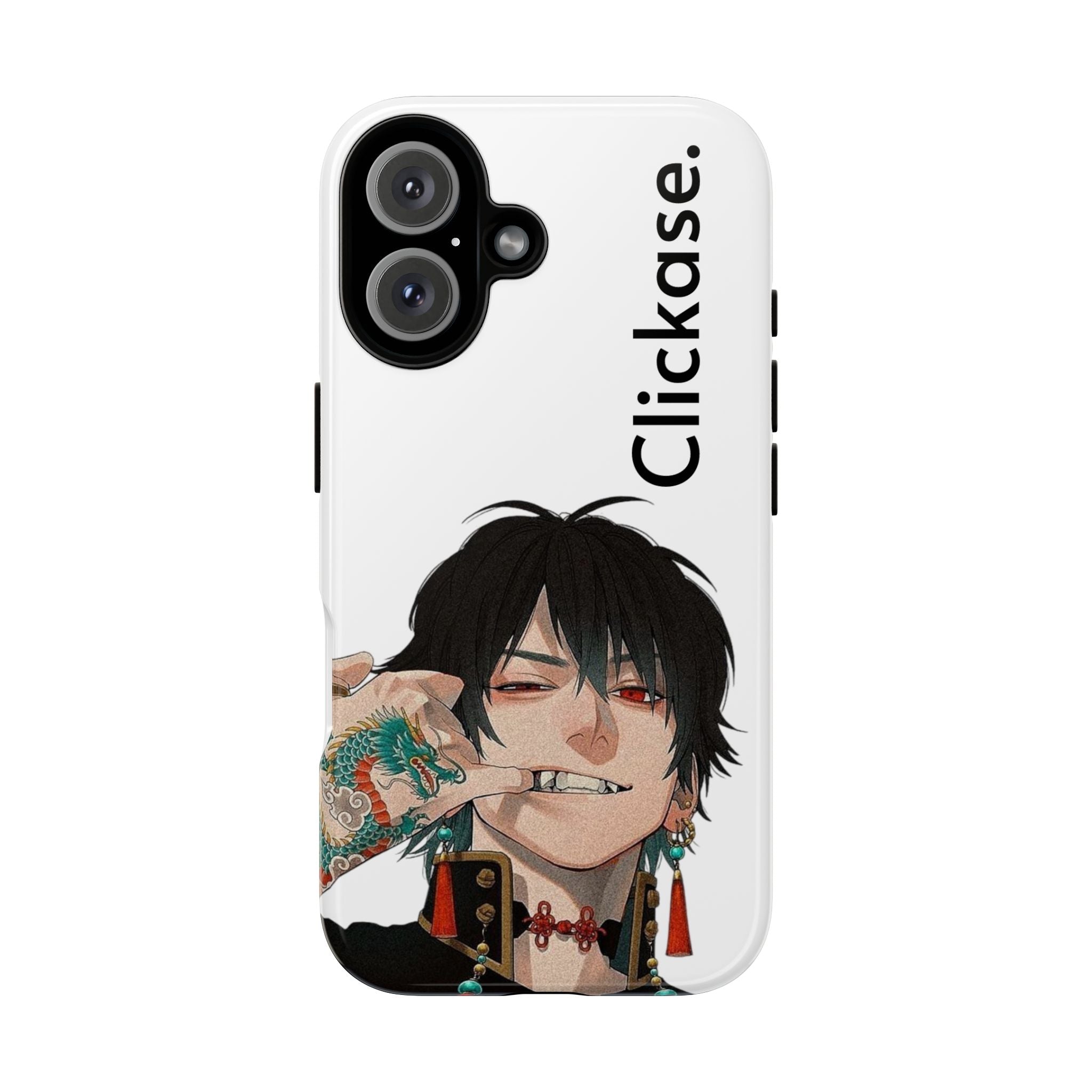Edgy Anime Rebel Character - Tough Phone Case by