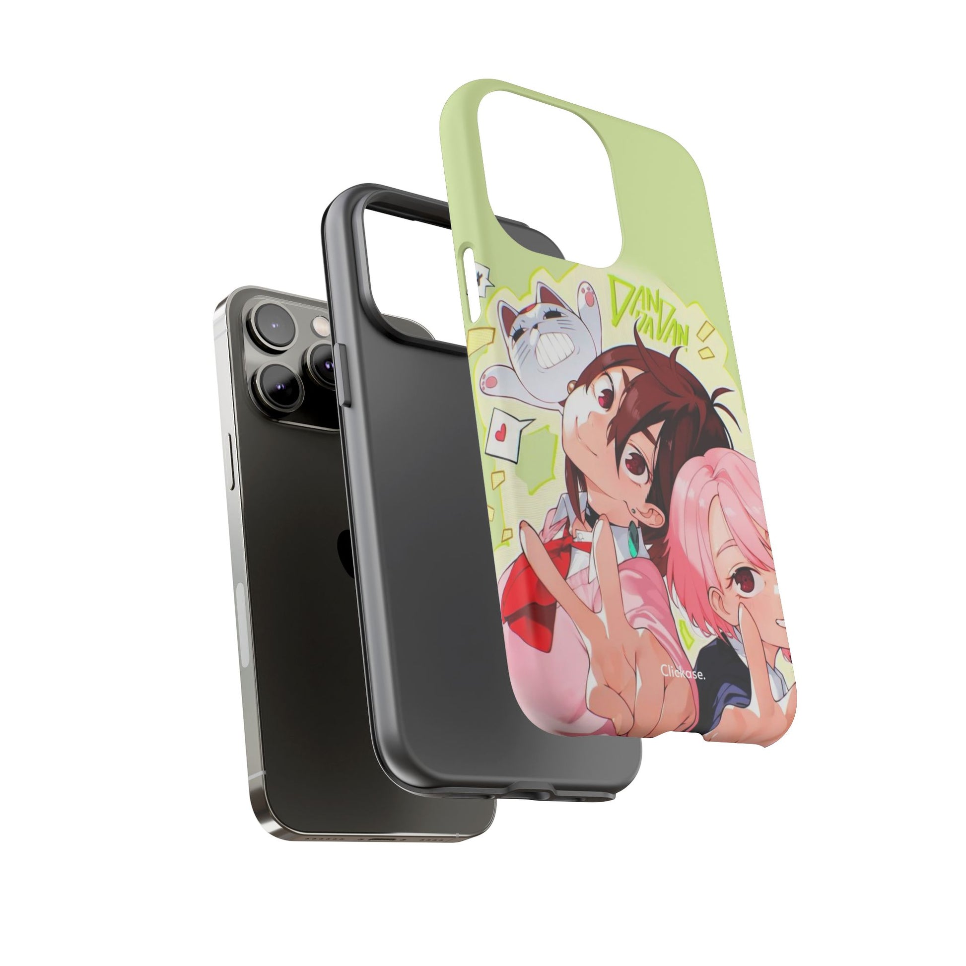 Momo & Aira - Dan Da Dan Tough Phone CasePhone CaseClickase®Momo & Aira