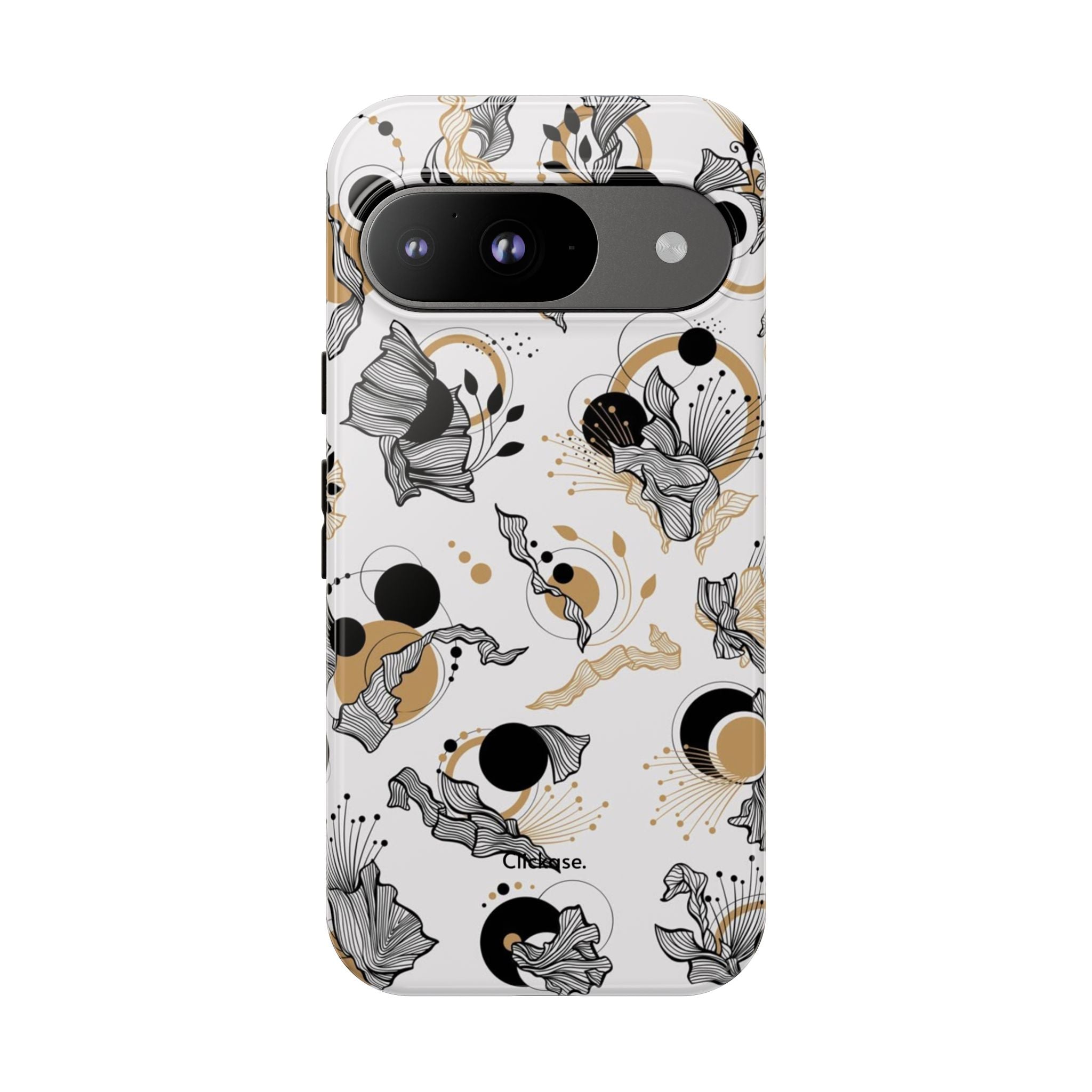 Abstract Floral Design Tough Phone Cases by