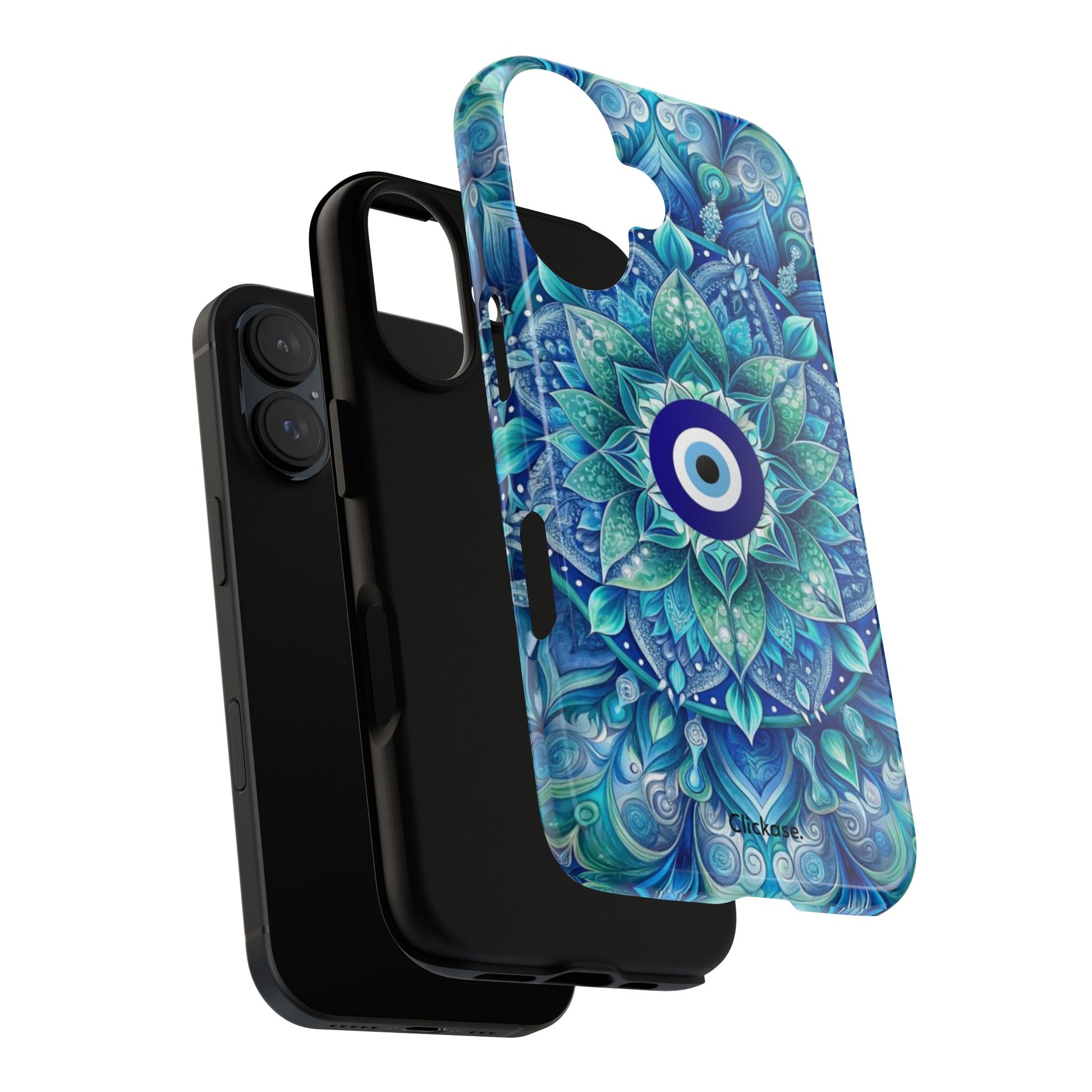 Mandala Design Blue Eye Pattern Tough Phone Case by