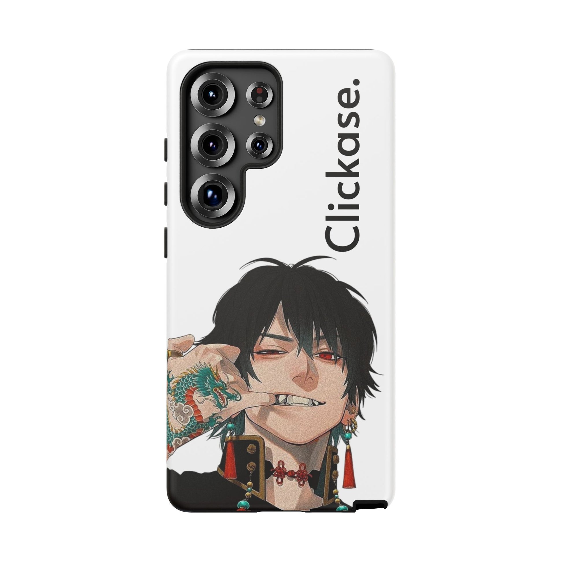 Edgy Anime Rebel Character - Tough Phone Case by