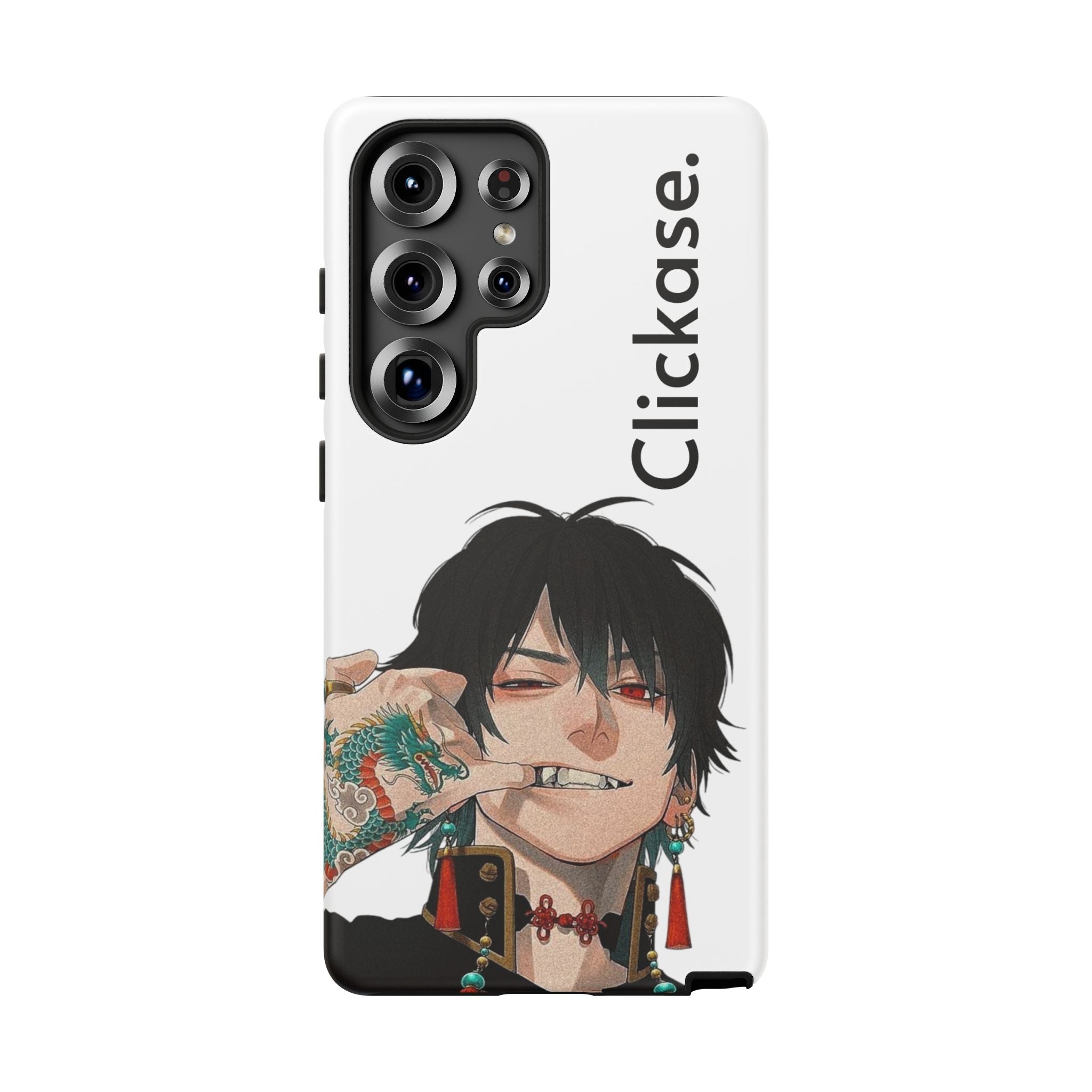 Edgy Anime Rebel Character - Tough Phone Case by