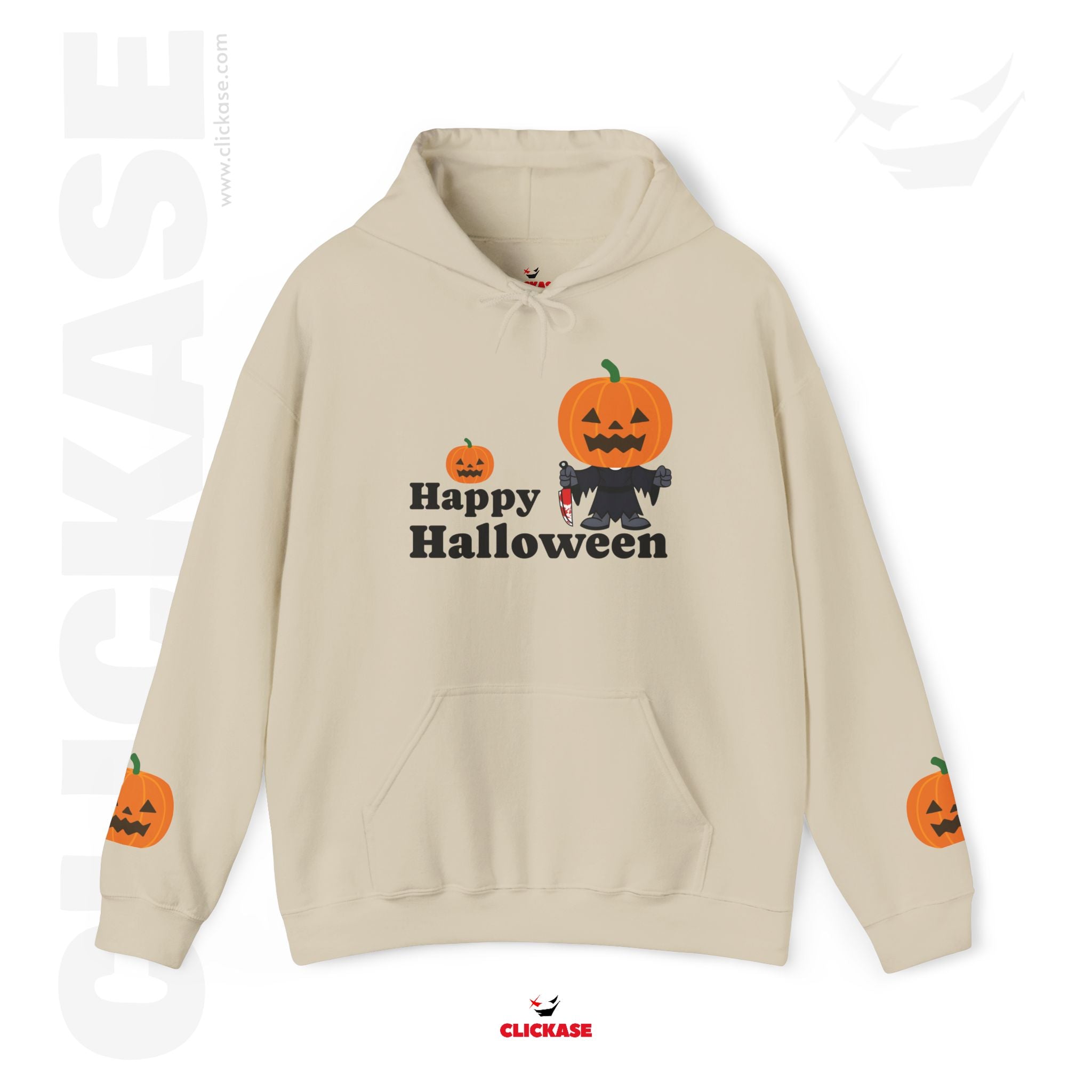 Halloween Pumpkin Hoodie - Unisex Heavy Blend