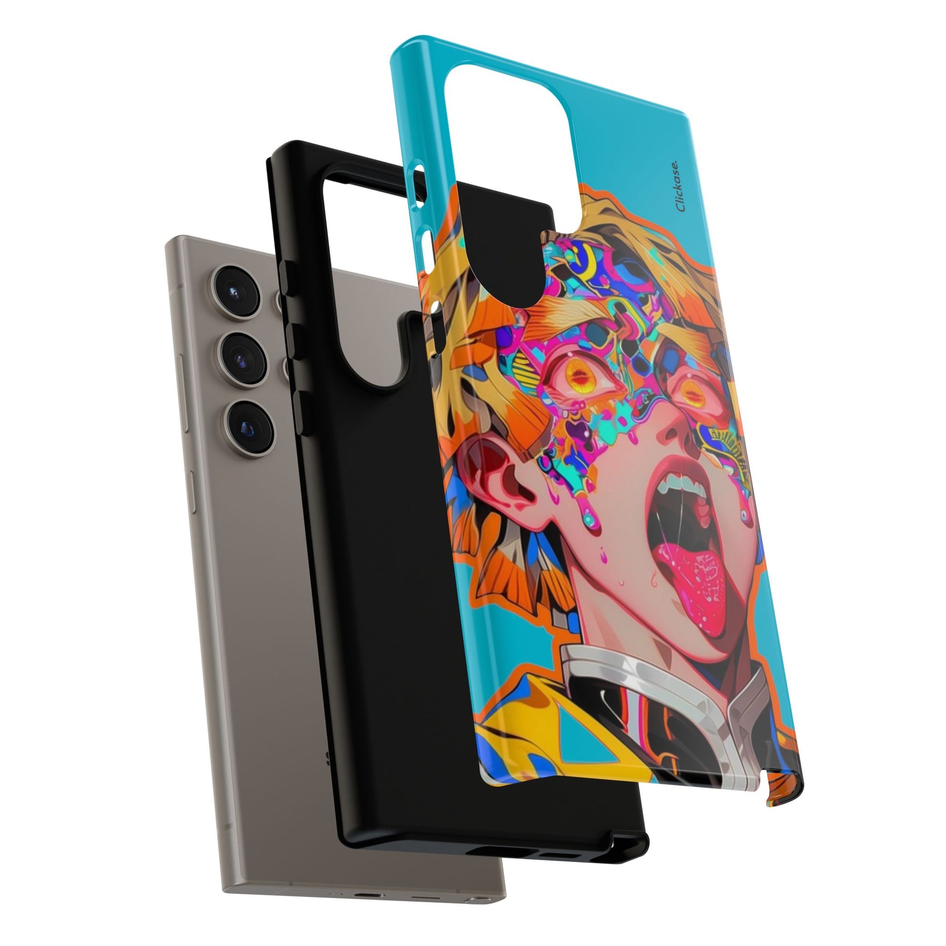 Zenitsu Agatsuma – Neon Thunder Pop Art Tough Phone Case by