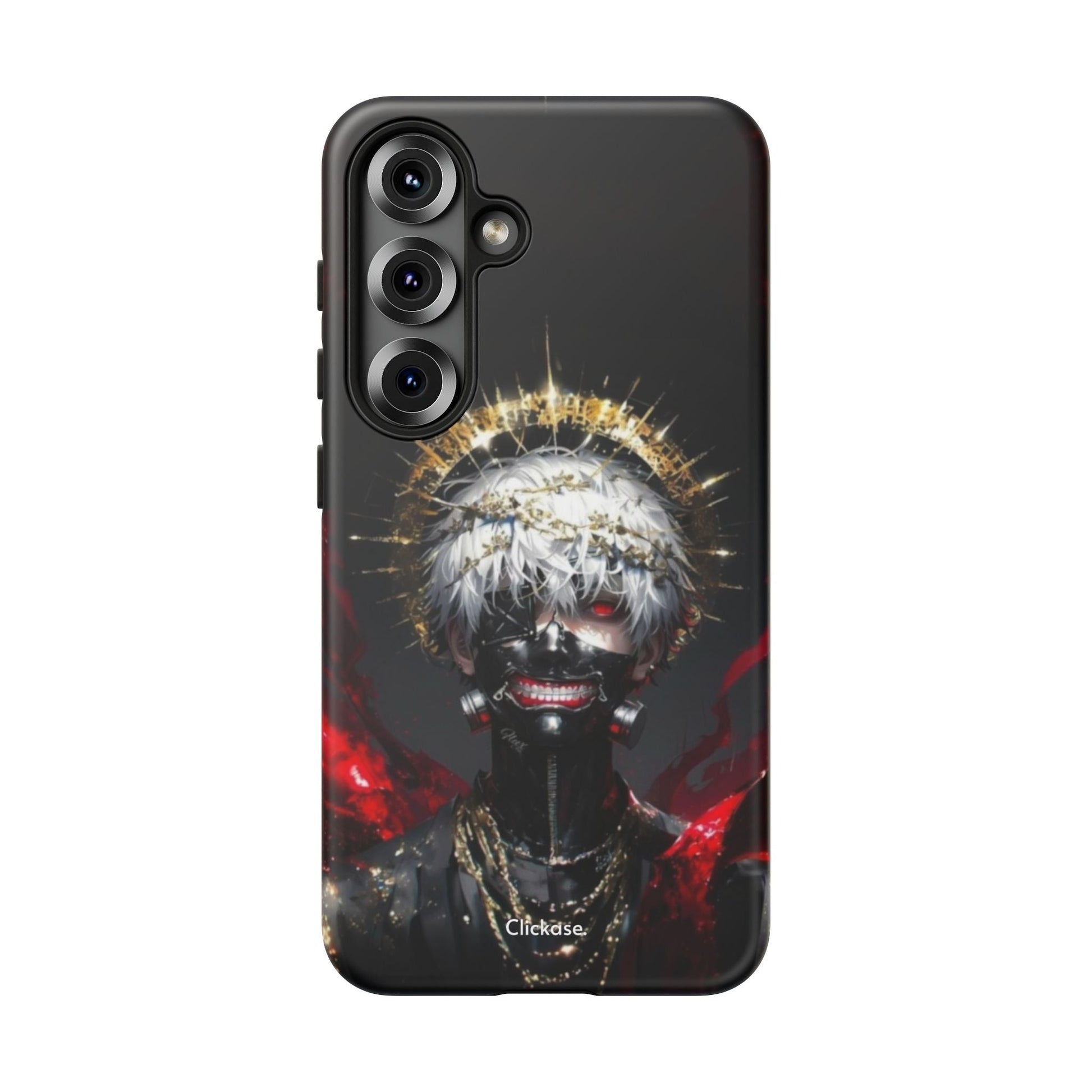 Ken Kaneki Anime Touch phone case with 3D wrap, shock-absorbing silicone liner, and vibrant full-color design