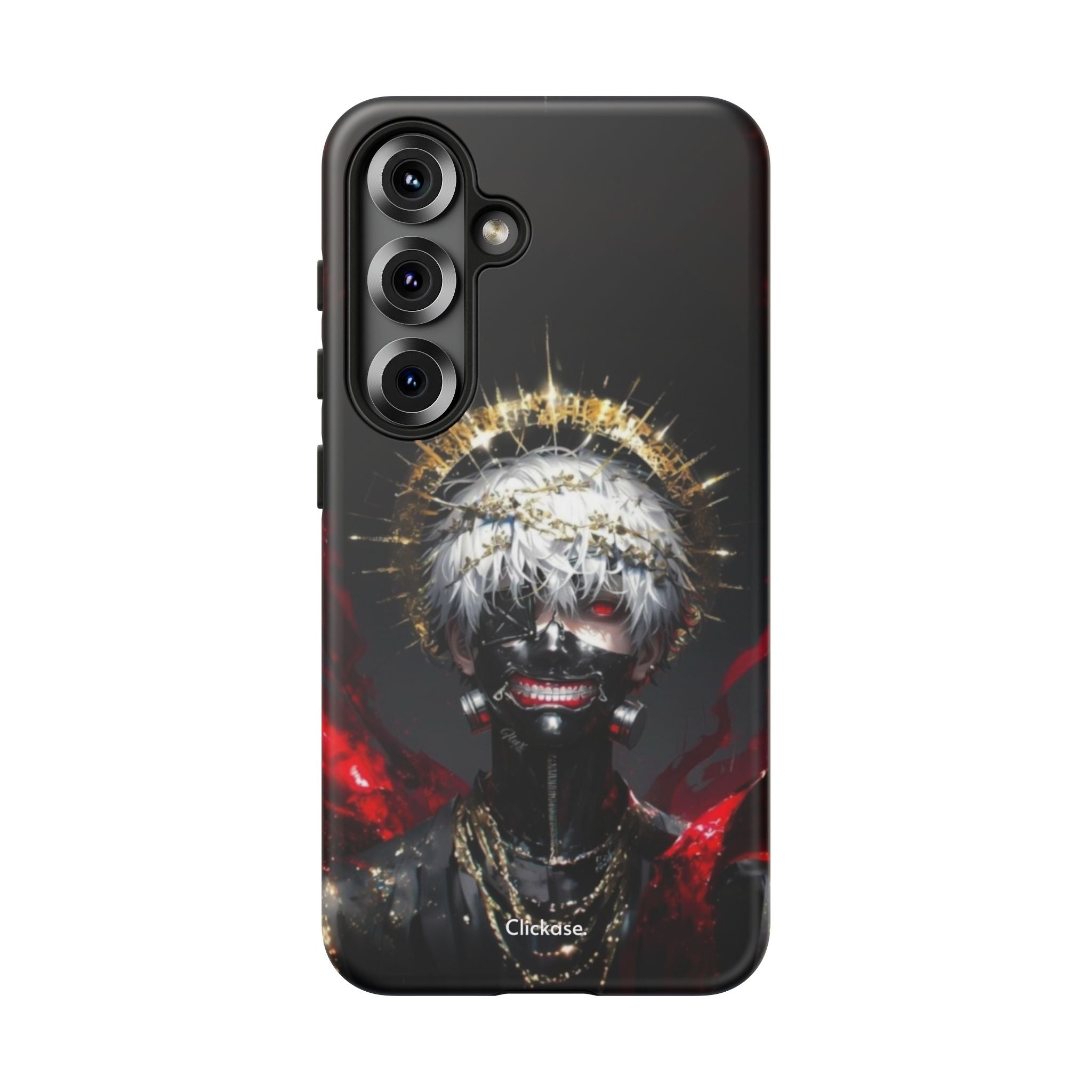 Ken Kaneki Anime Touch phone case with 3D wrap, shock-absorbing silicone liner, and vibrant full-color design