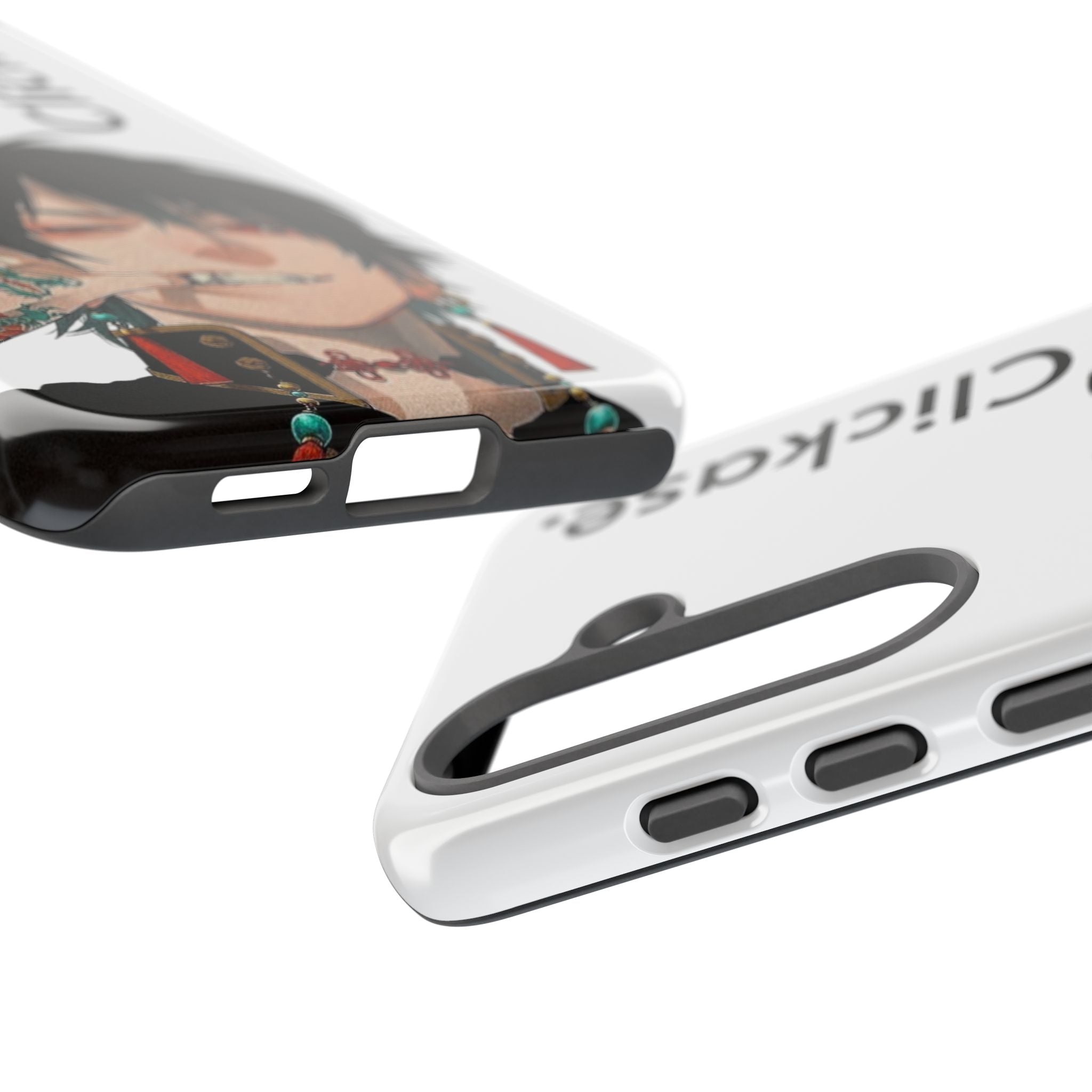 Edgy Anime Rebel Character - Tough Phone Case by