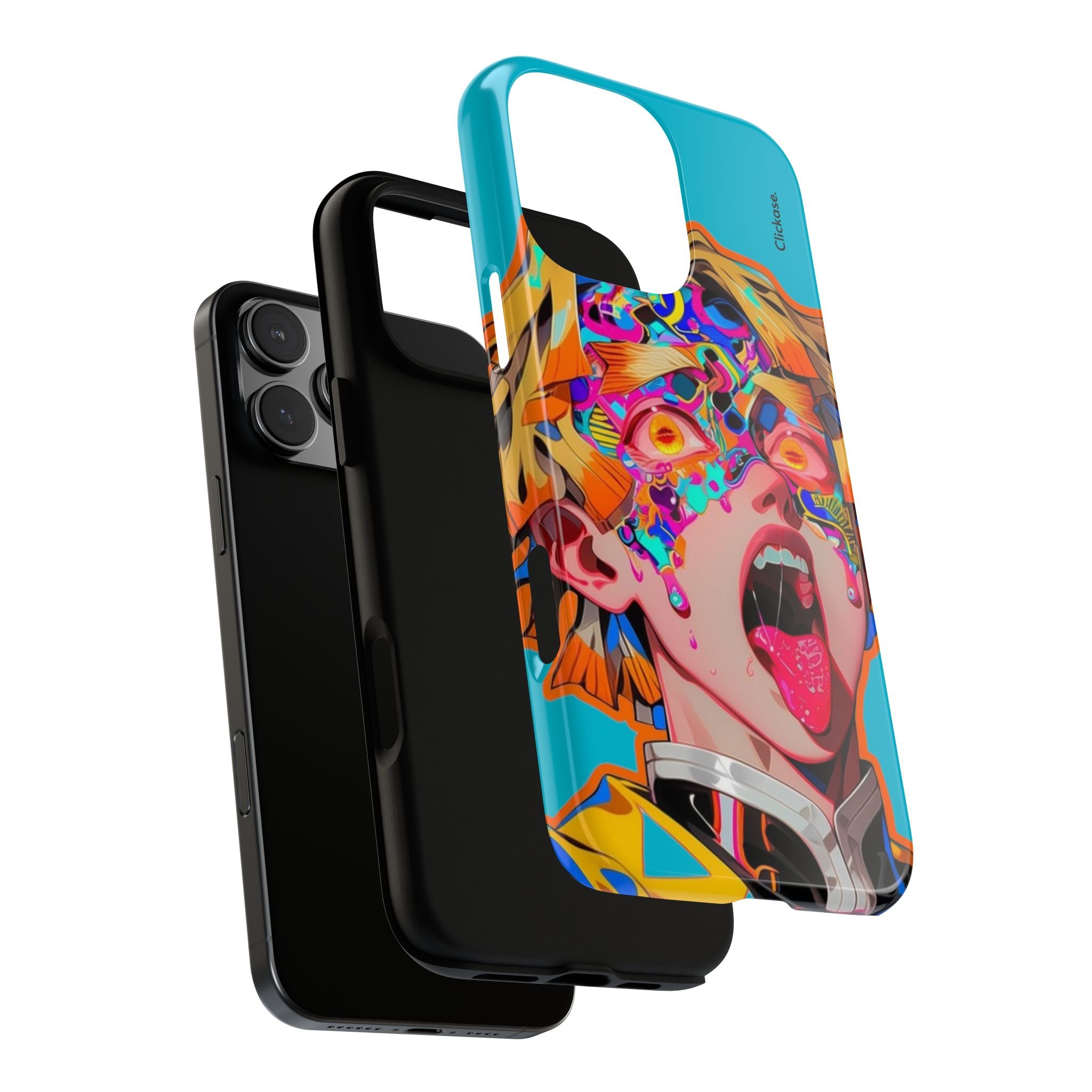 Zenitsu Agatsuma – Neon Thunder Pop Art Tough Phone Case by