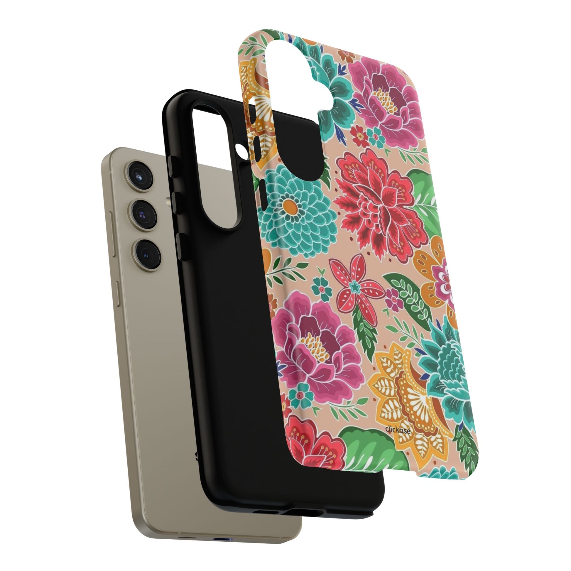 Cute Floral Design Tough Phone Case by
