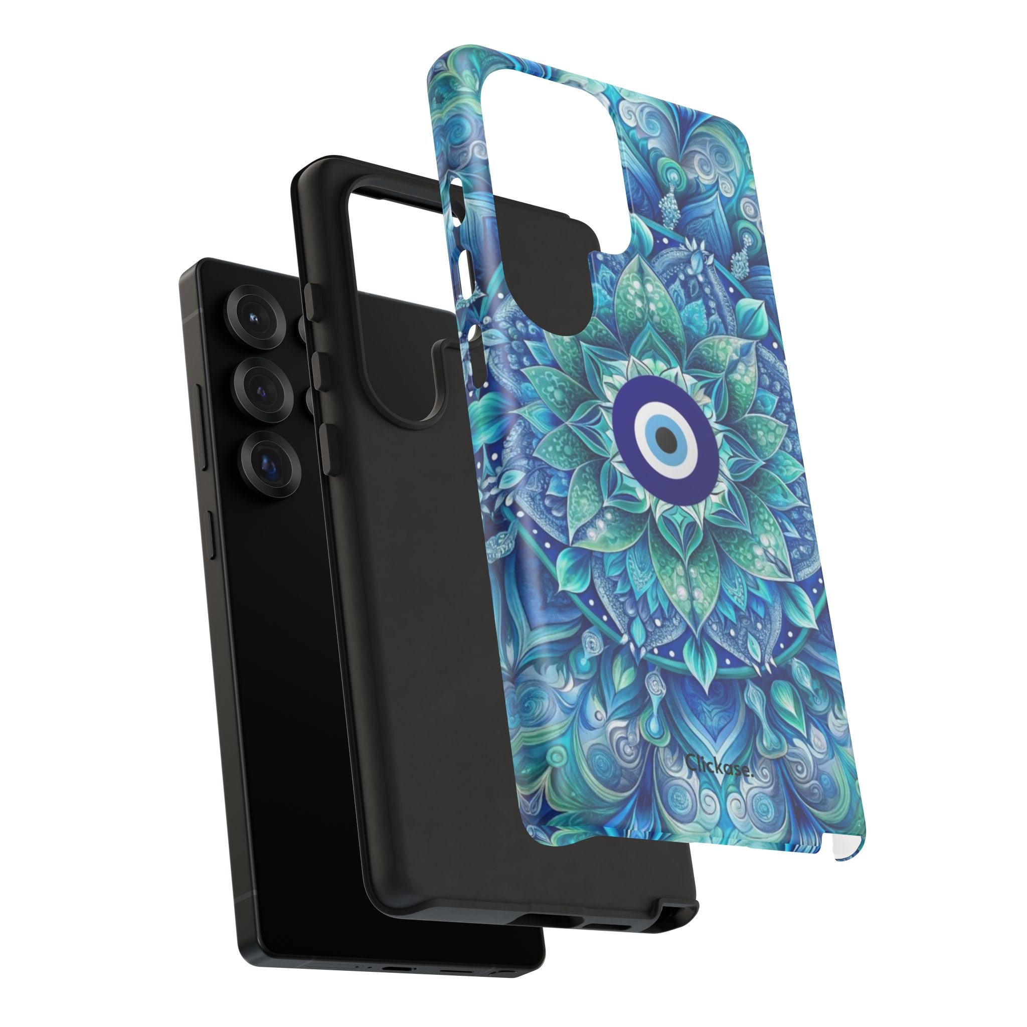 Mandala Design Blue Eye Pattern Tough Phone Case by