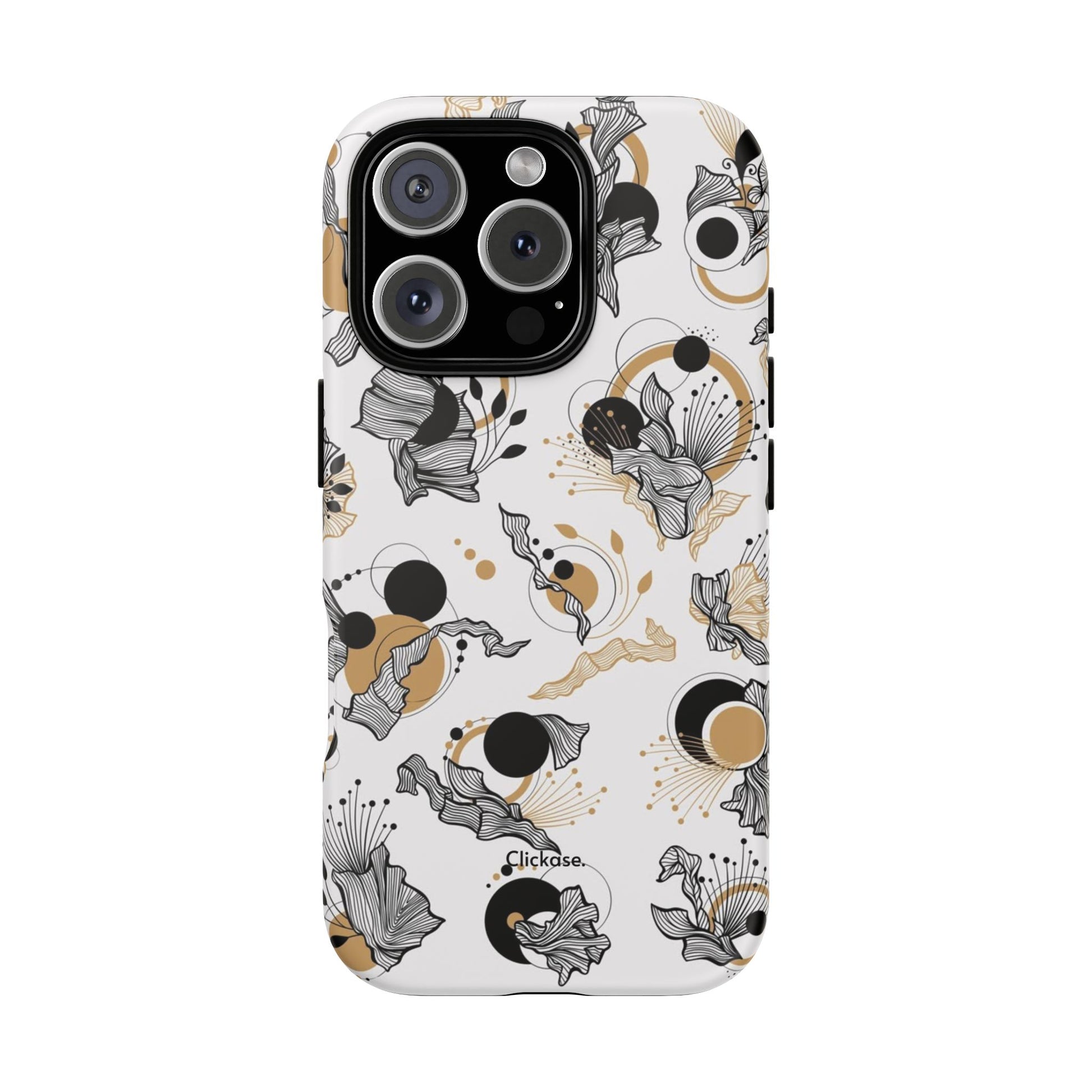 Abstract Floral Design Tough Phone Cases by