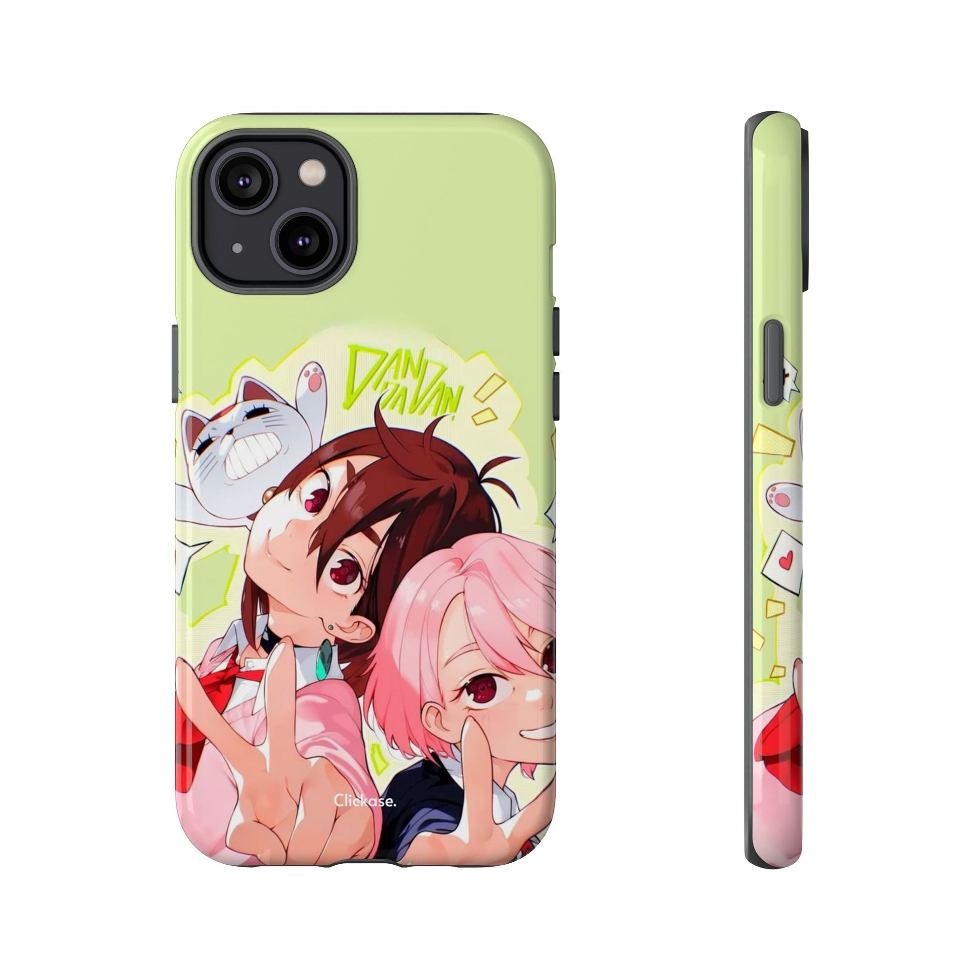 Momo & Aira - Dan Da Dan Tough Phone CasePhone CaseClickase®Momo & Aira