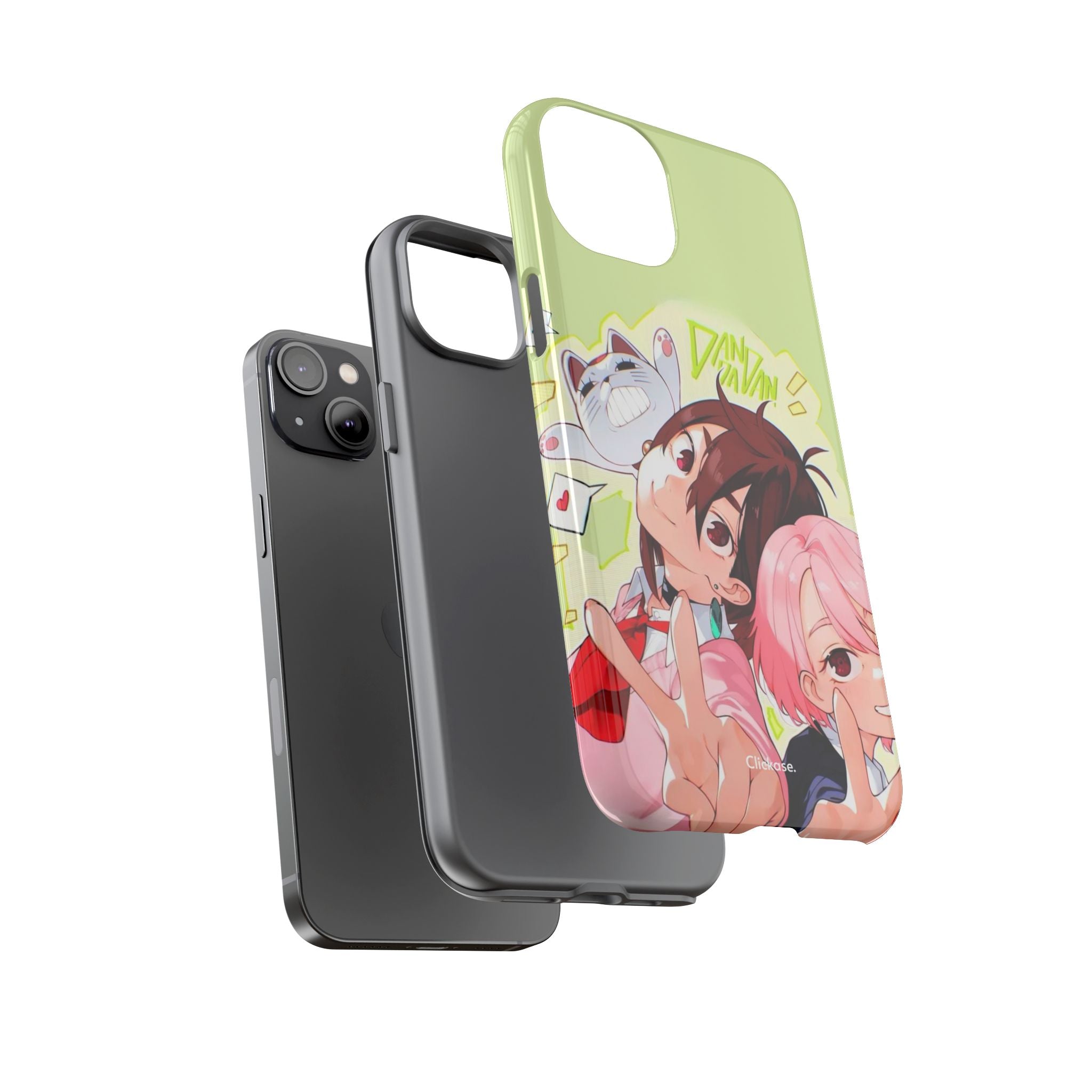 Momo & Aira - Dan Da Dan Tough Phone CasePhone CaseClickase®Momo & Aira